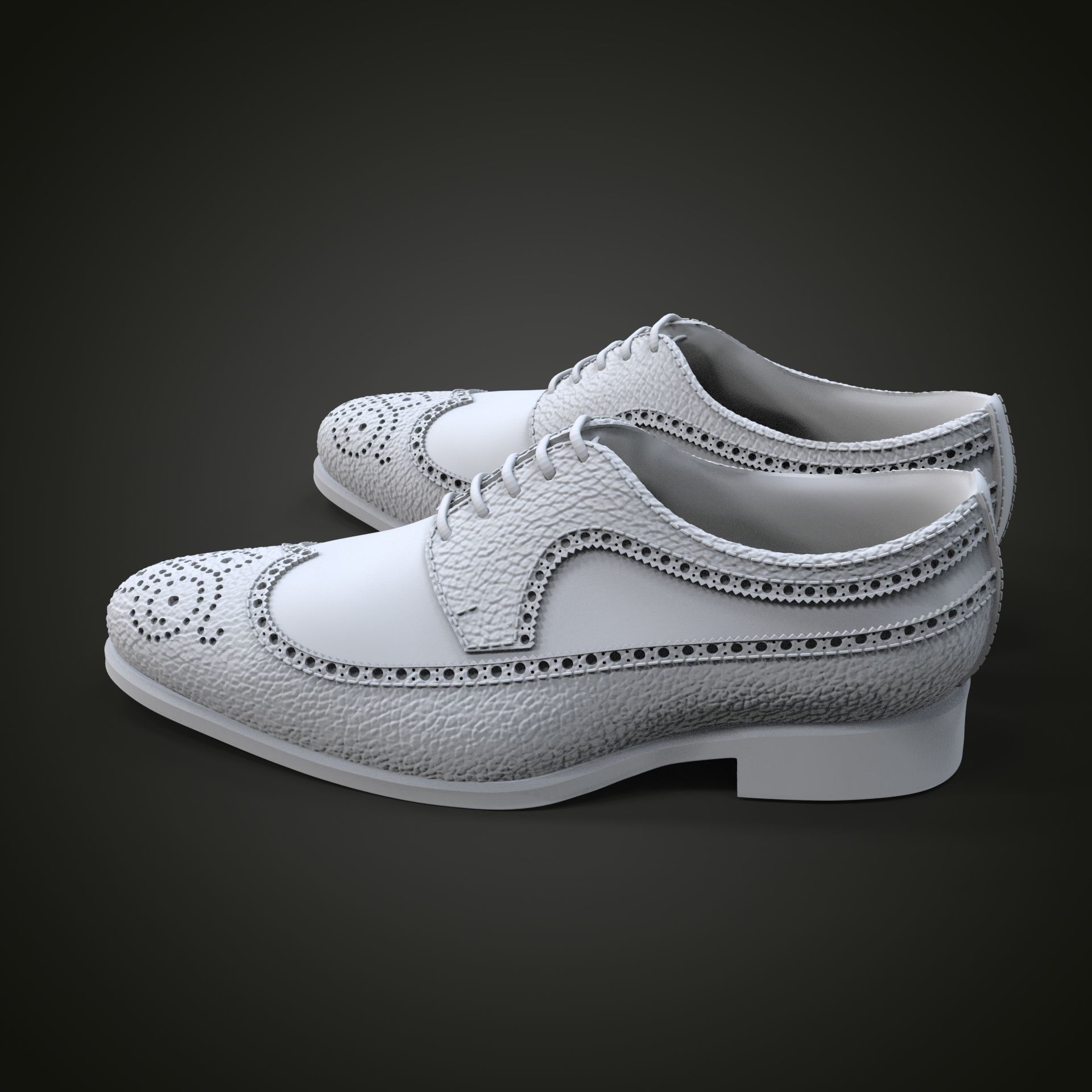 Oxford shoes 3D print model_5