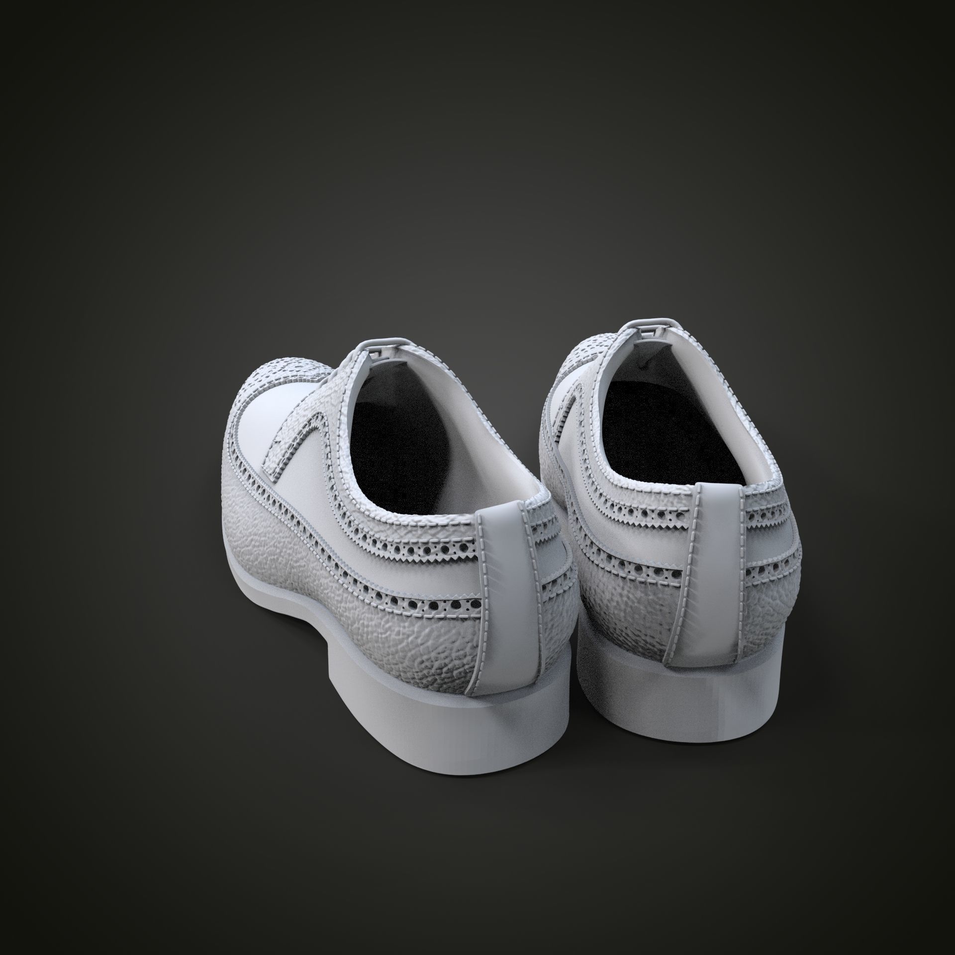 Oxford shoes 3D print model_9