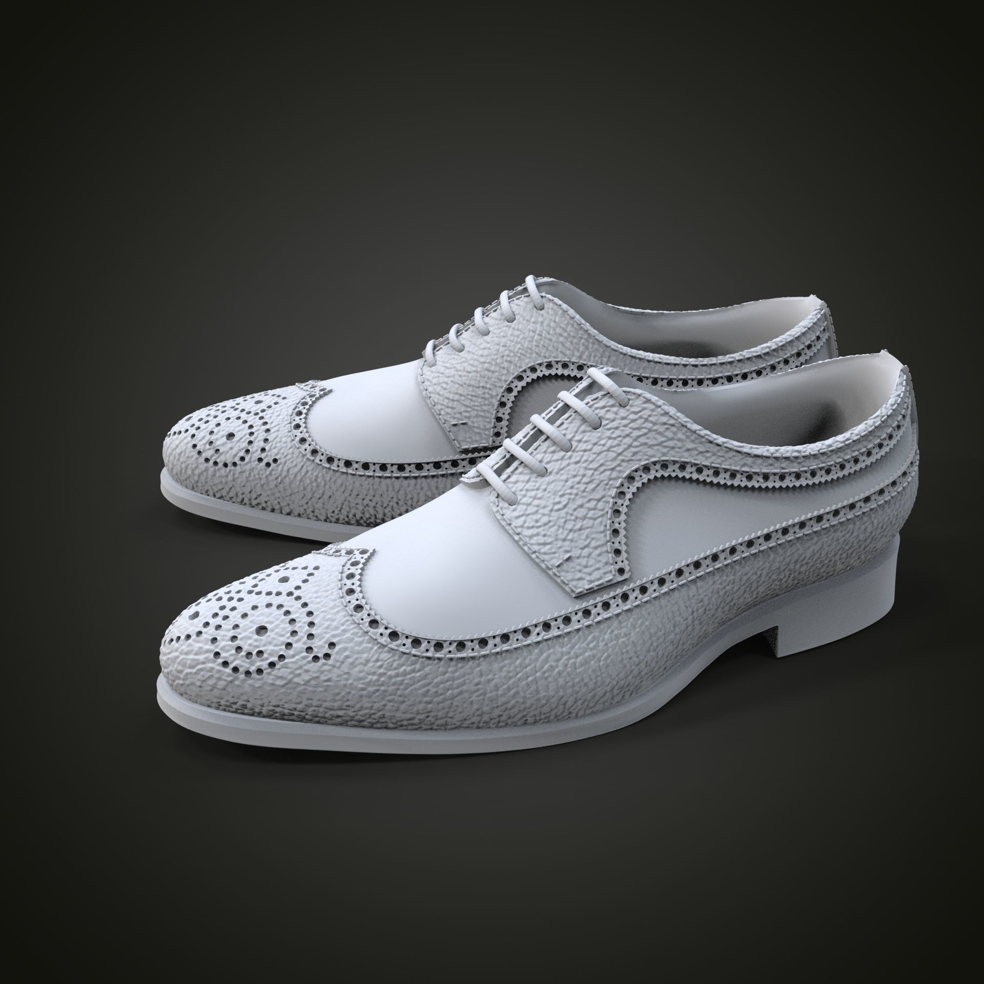 Oxford shoes 3D print model_3