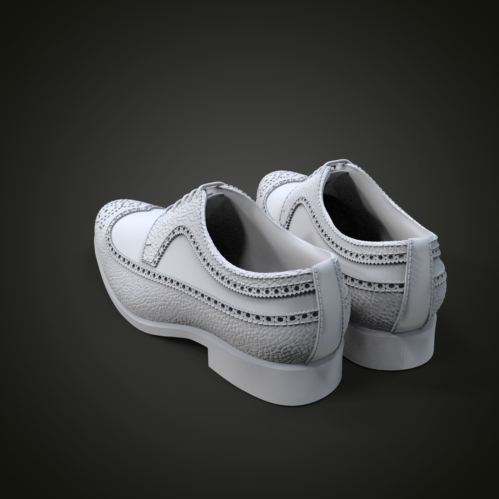 Oxford shoes 3D print model_8