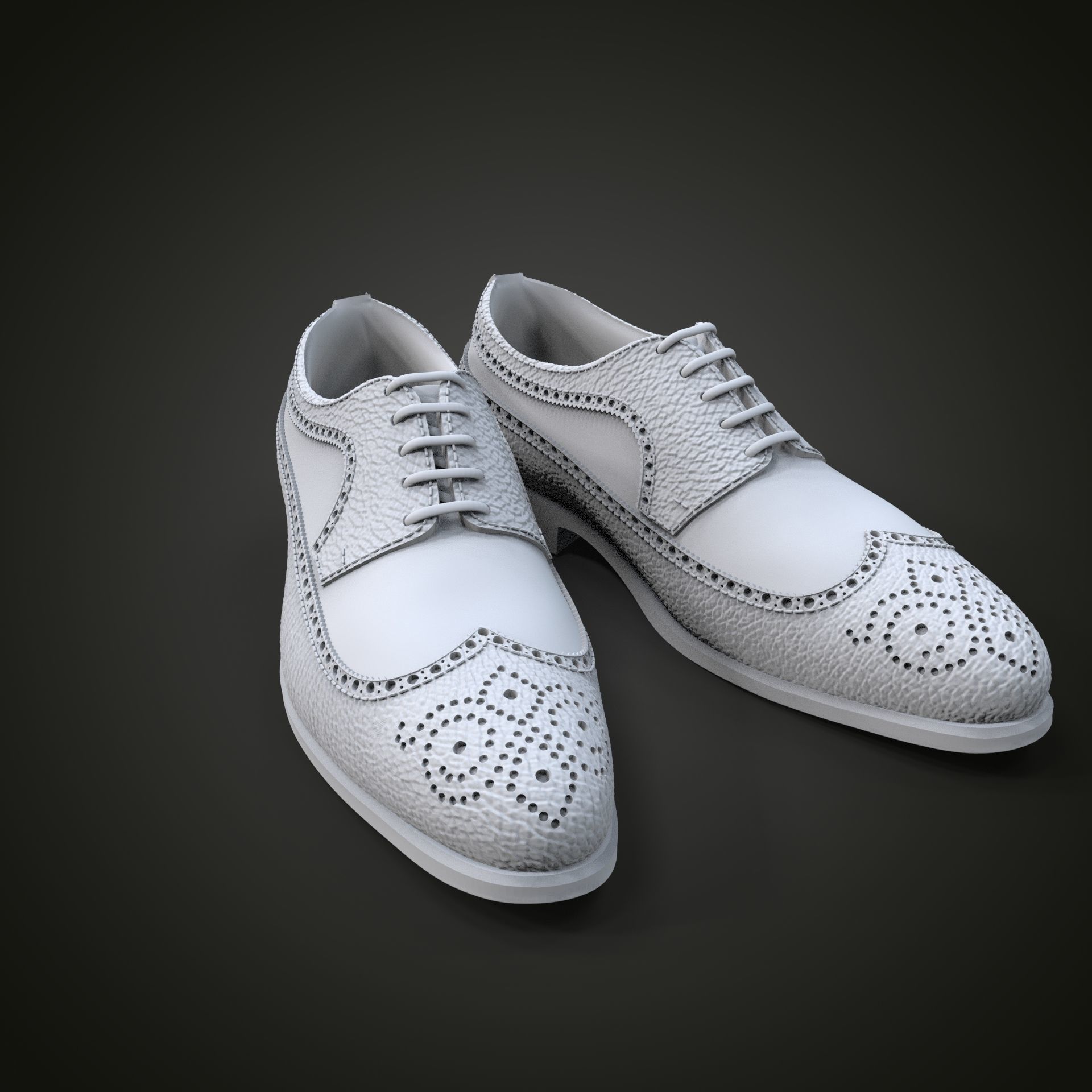 Oxford shoes 3D print model_20
