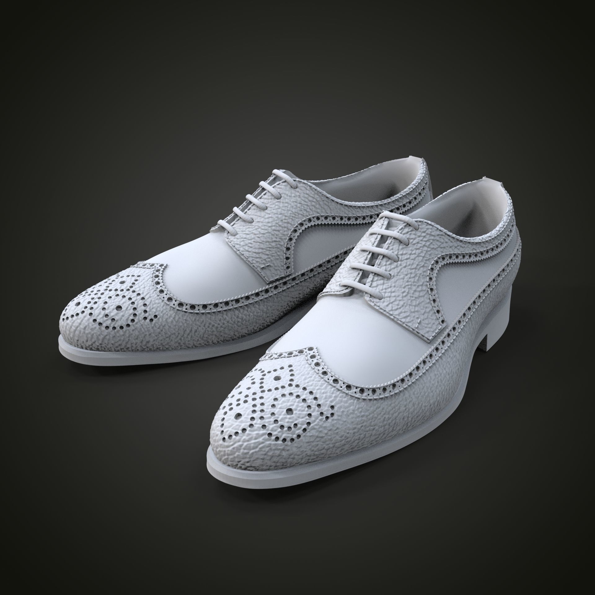Oxford shoes 3D print model_1