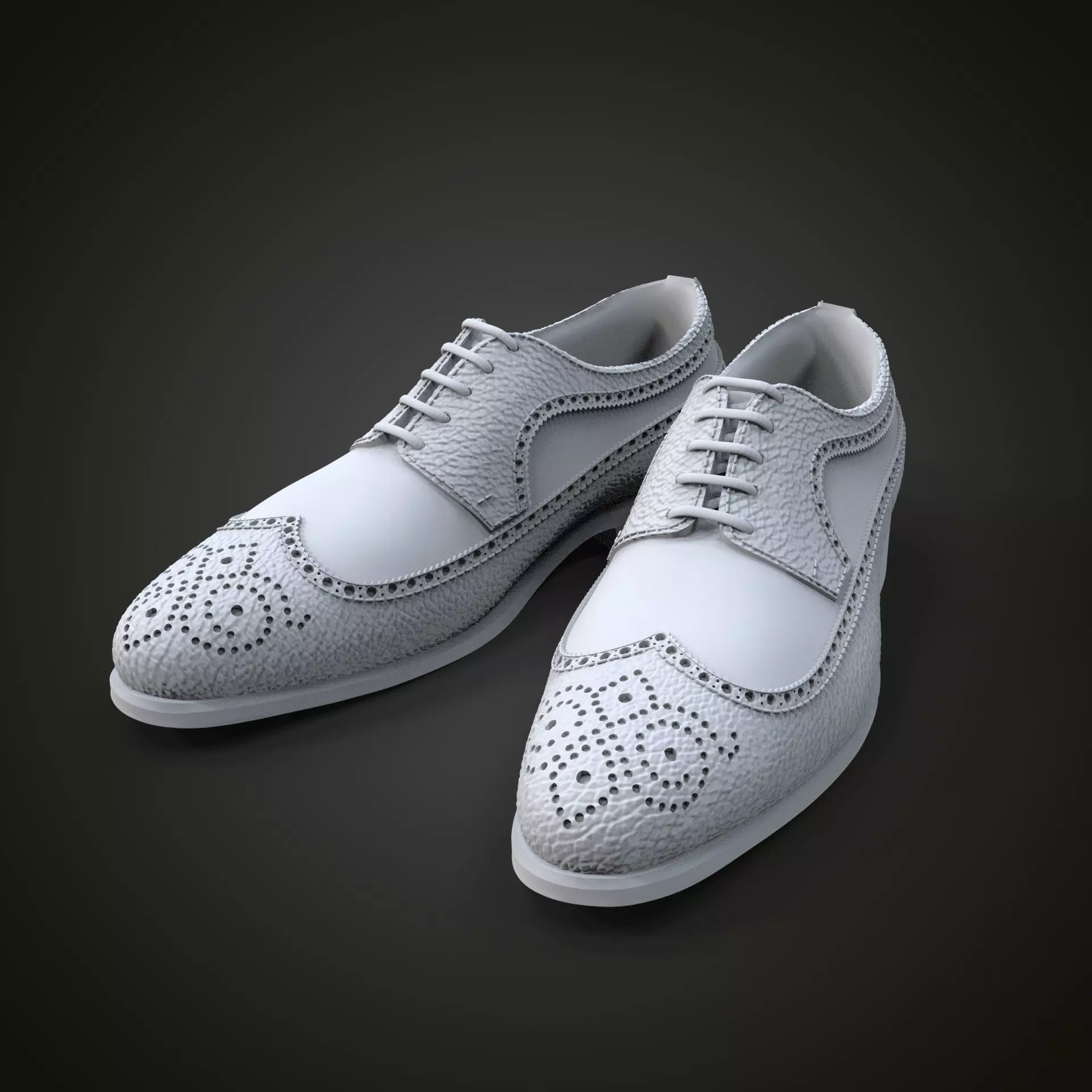 Oxford shoes 3D print model_0