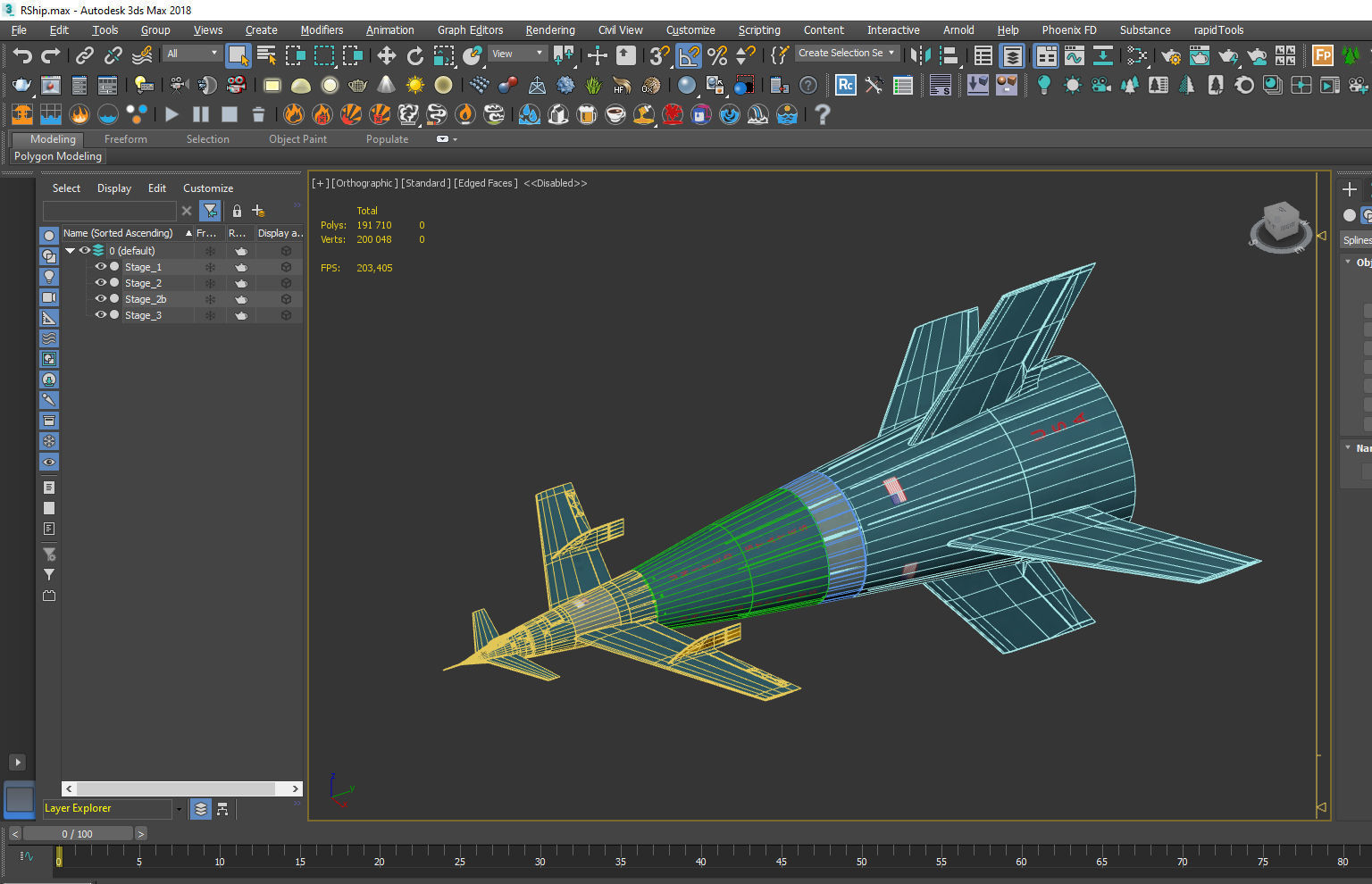 Von Braun Rocket ship 3D model_13