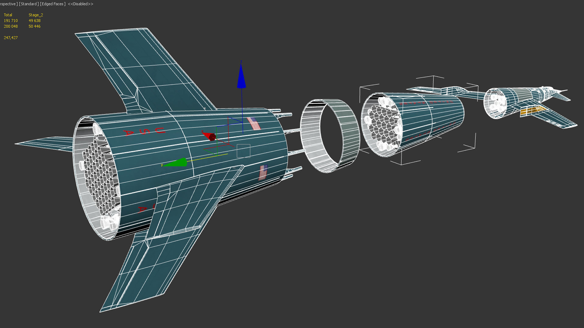 Von Braun Rocket ship 3D model_18