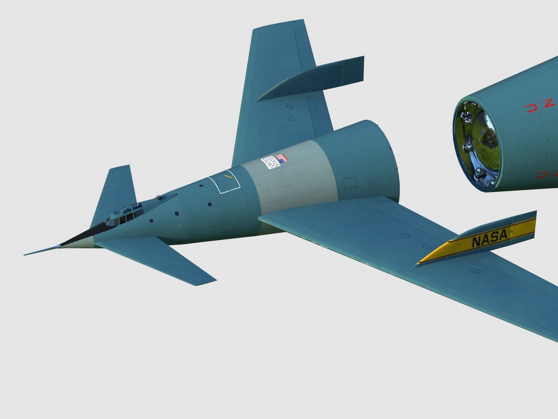 Von Braun Rocket ship 3D model_4