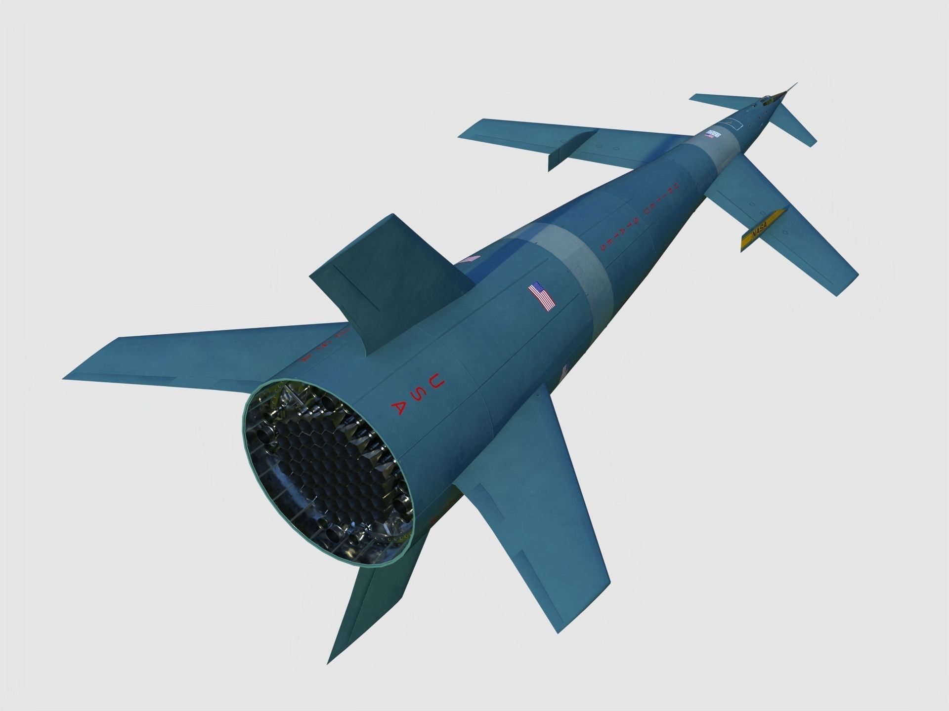 Von Braun Rocket ship 3D model_3