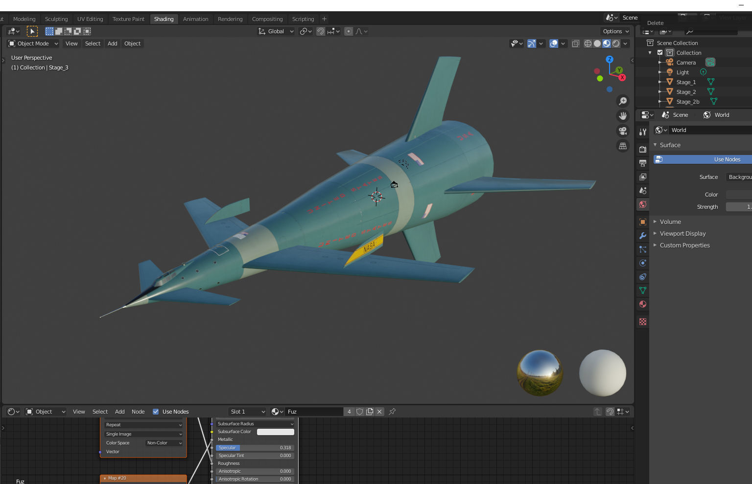 Von Braun Rocket ship 3D model_14
