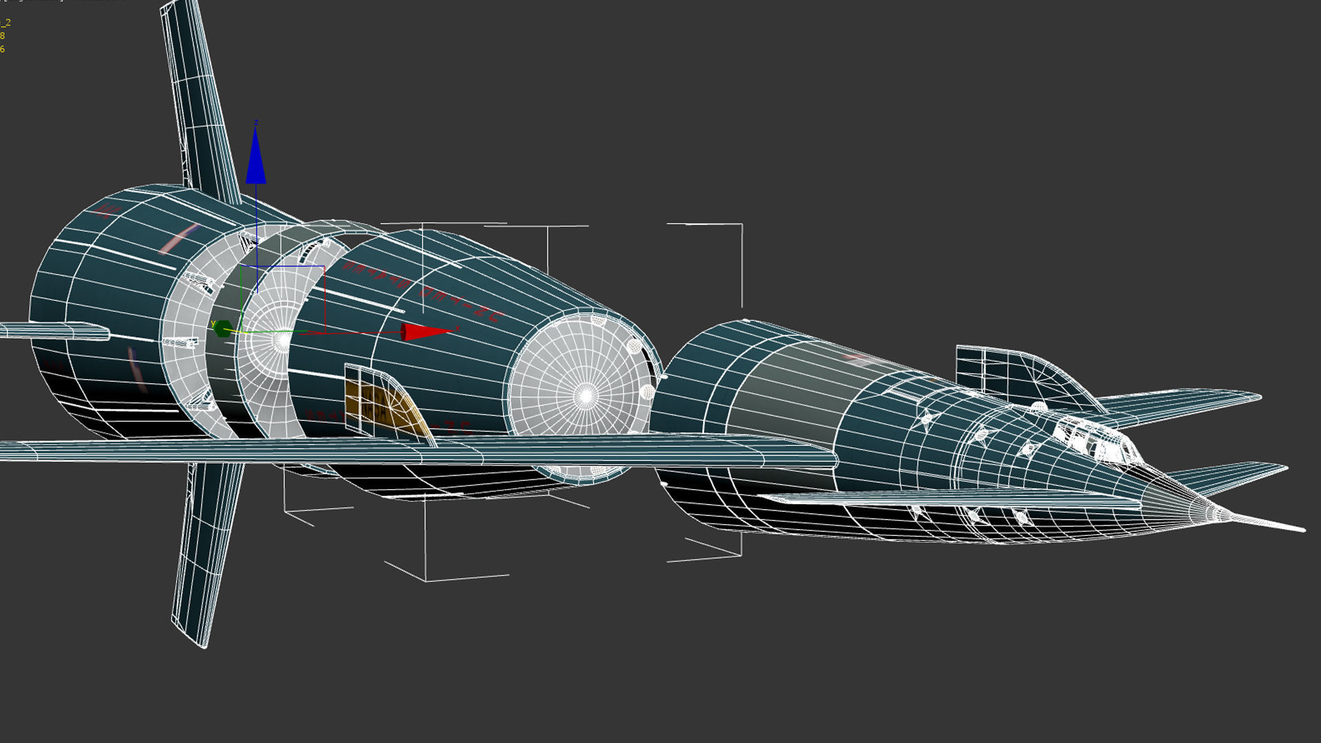 Von Braun Rocket ship 3D model_19