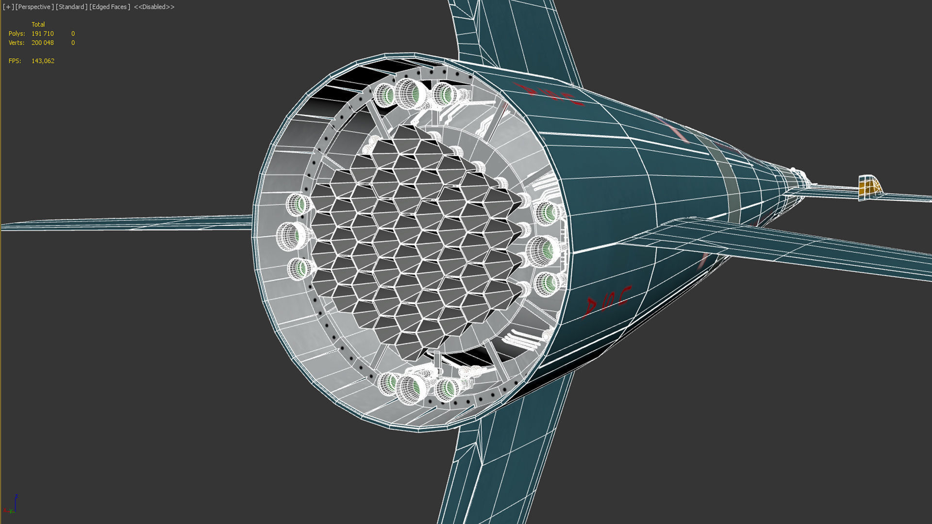 Von Braun Rocket ship 3D model_17