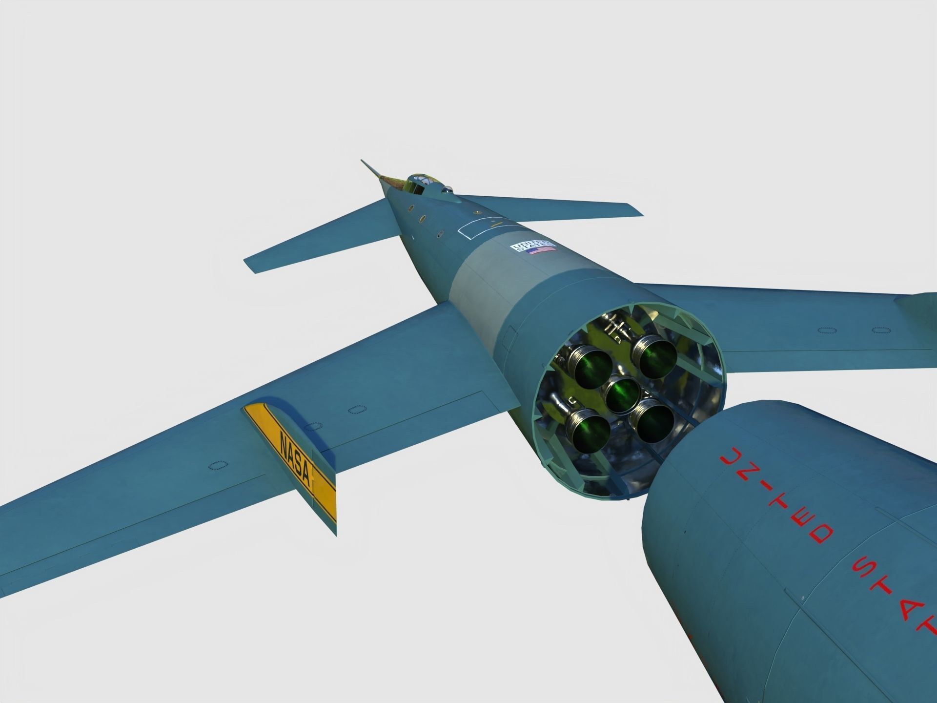 Von Braun Rocket ship 3D model_5