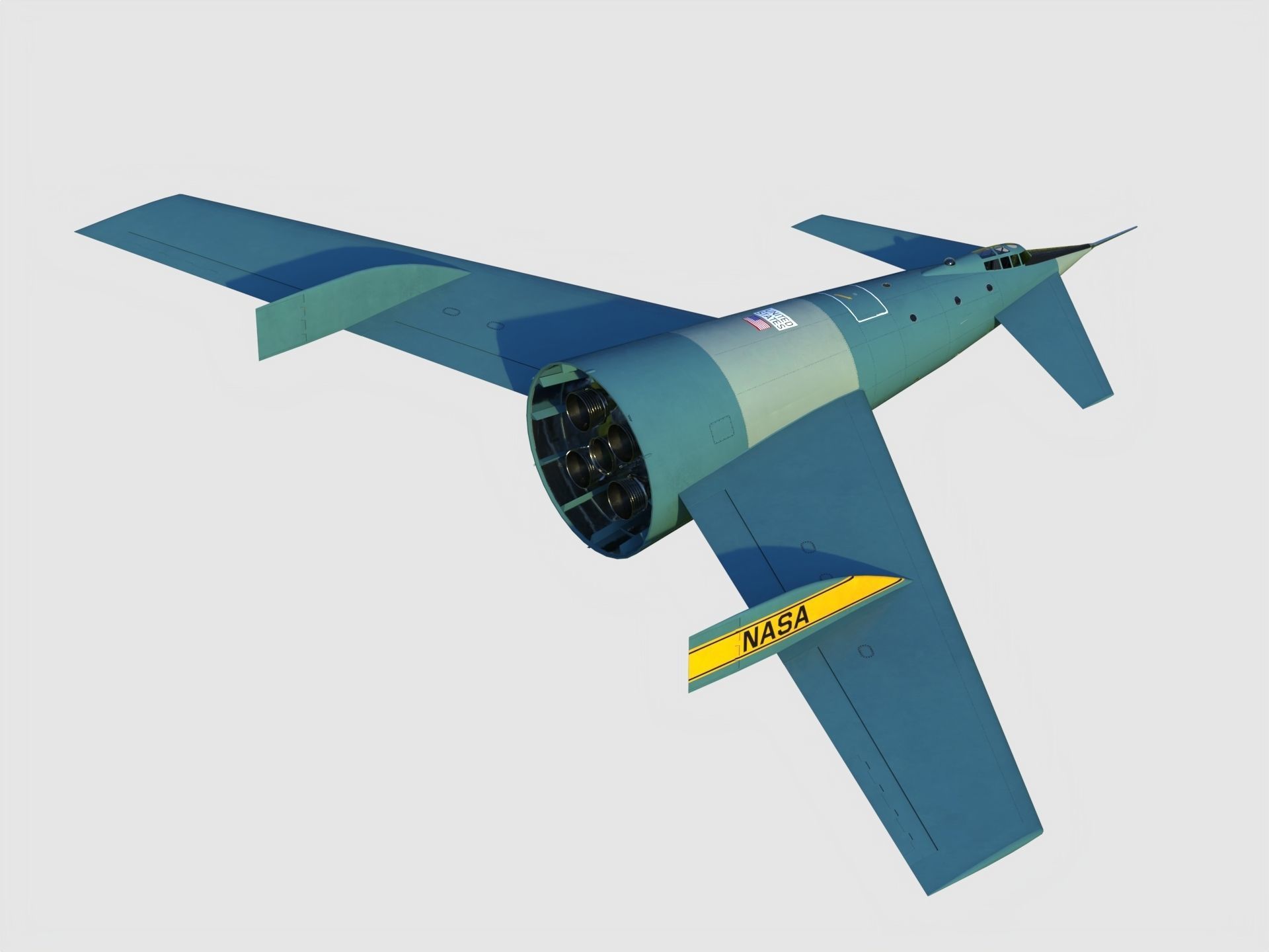 Von Braun Rocket ship 3D model_9