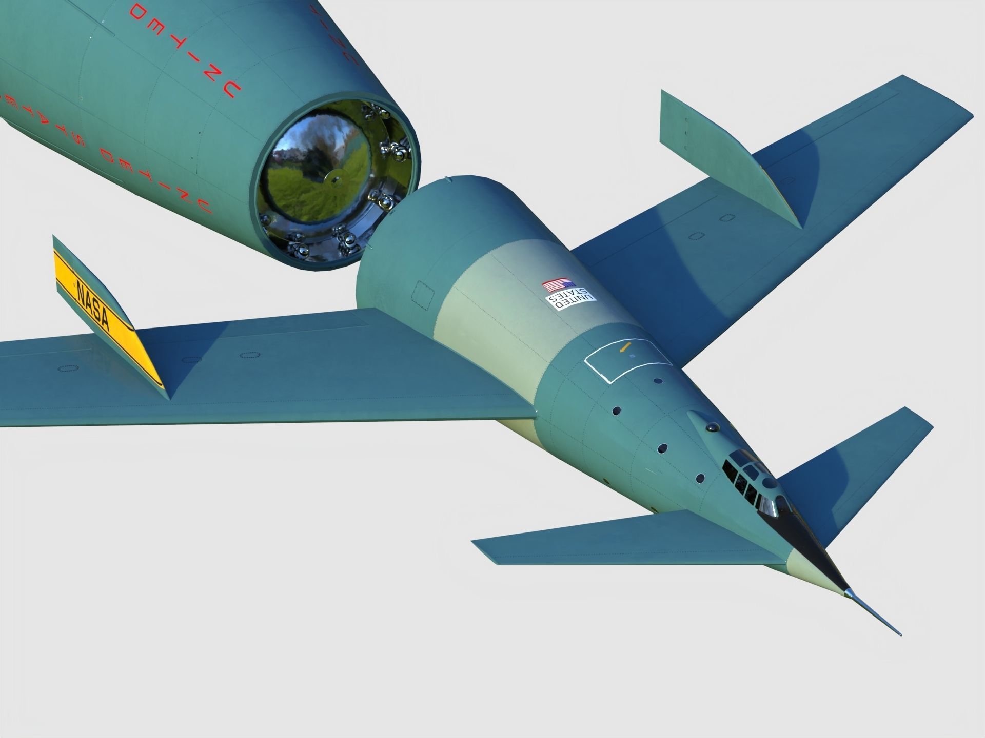 Von Braun Rocket ship 3D model_10