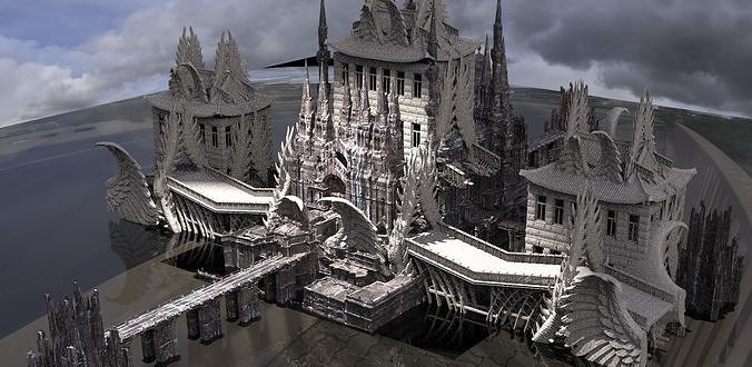 Night Hunter Palace 3 Victorian exterior  3 3D model
