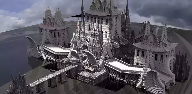 Night Hunter Palace 3 Victorian exterior  3 3D model