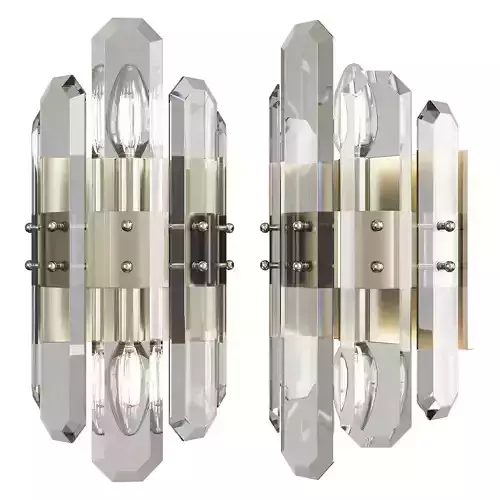 Bolton 2 Light Sconce Low-poly 3D model