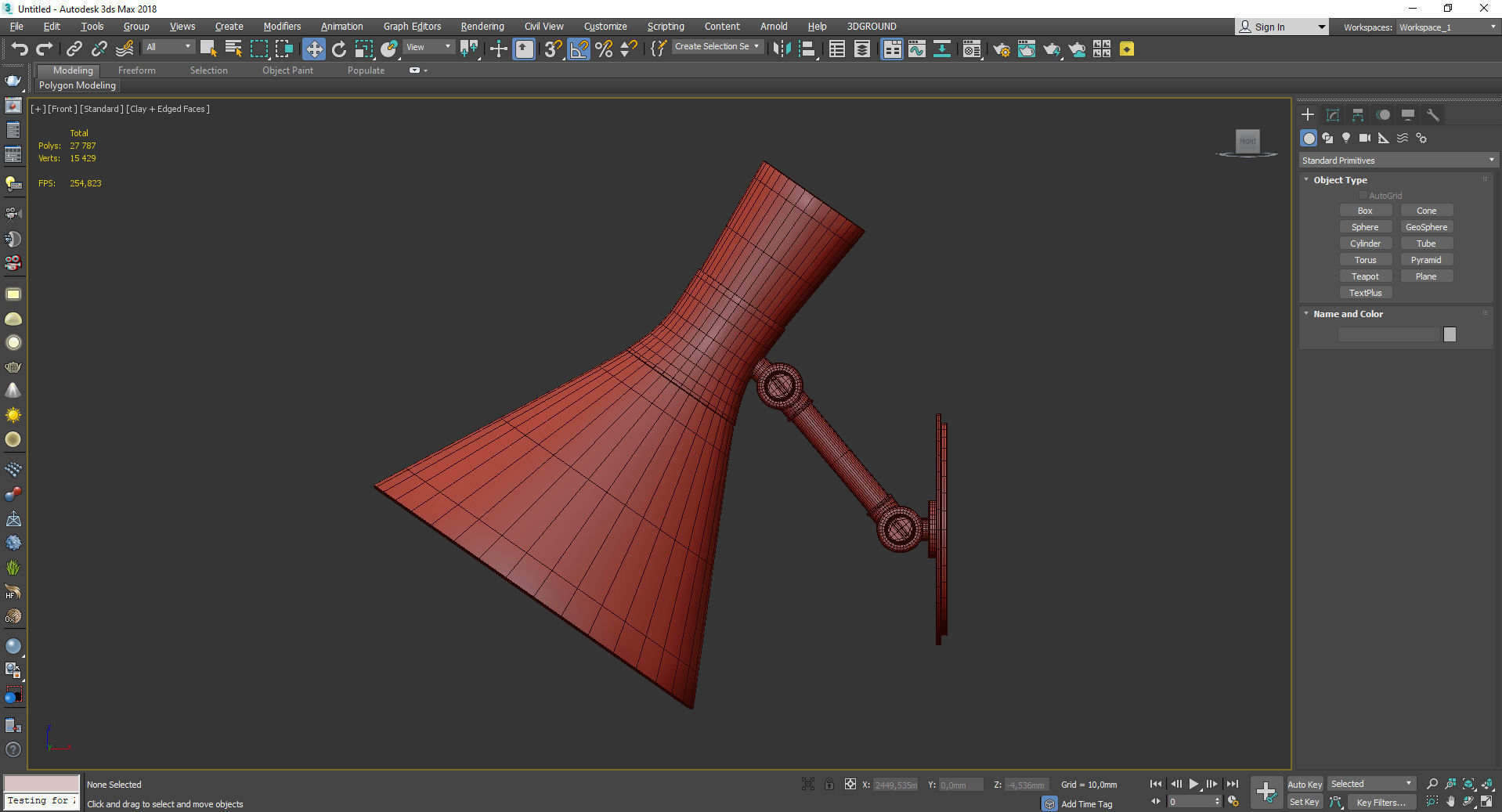 Liam Small Articulating Sconce Low-poly 3D model_2