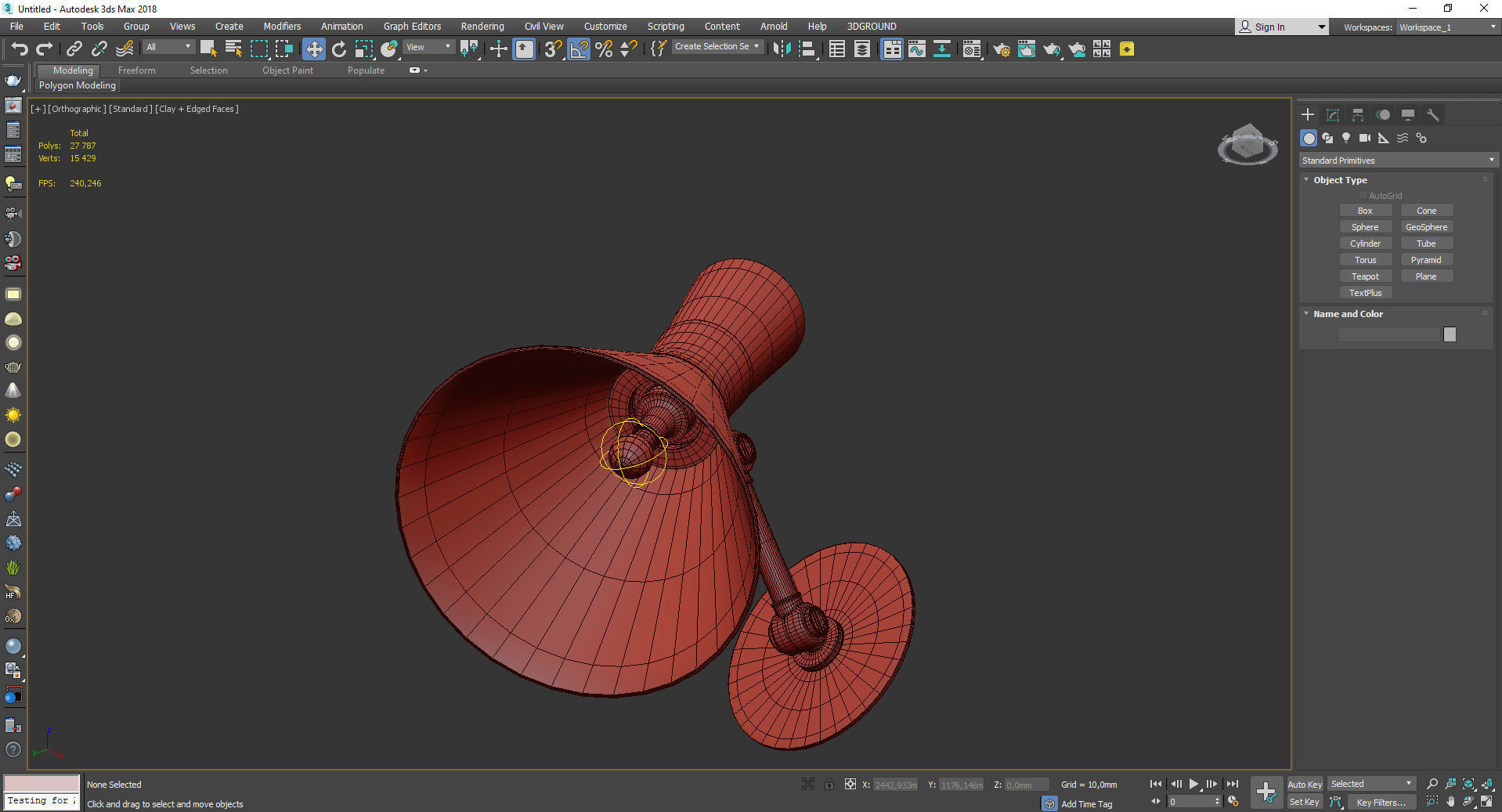 Liam Small Articulating Sconce Low-poly 3D model_3