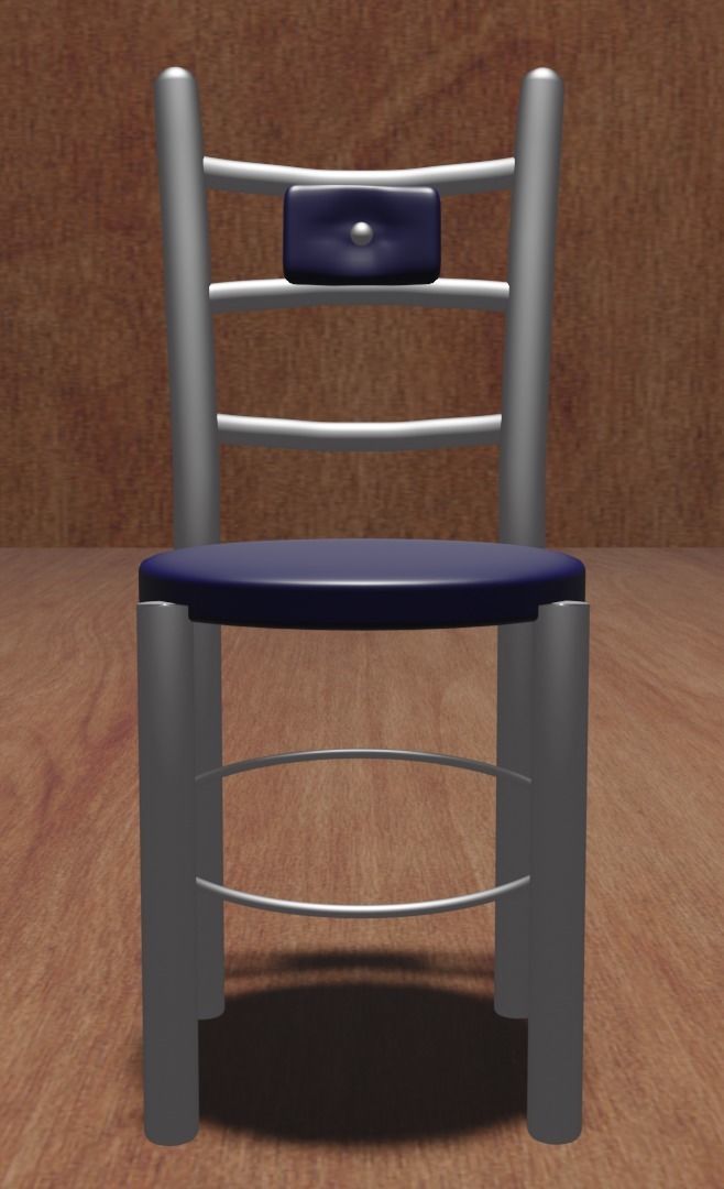 CAFE TABLE CHAIR SET Free 3D model_11