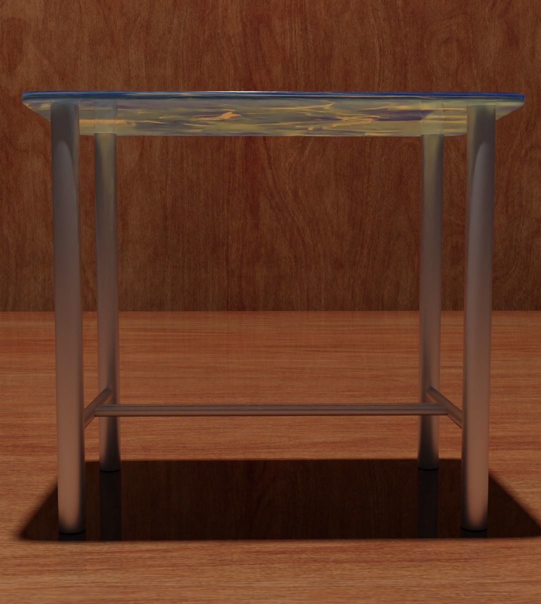 CAFE TABLE CHAIR SET Free 3D model_15