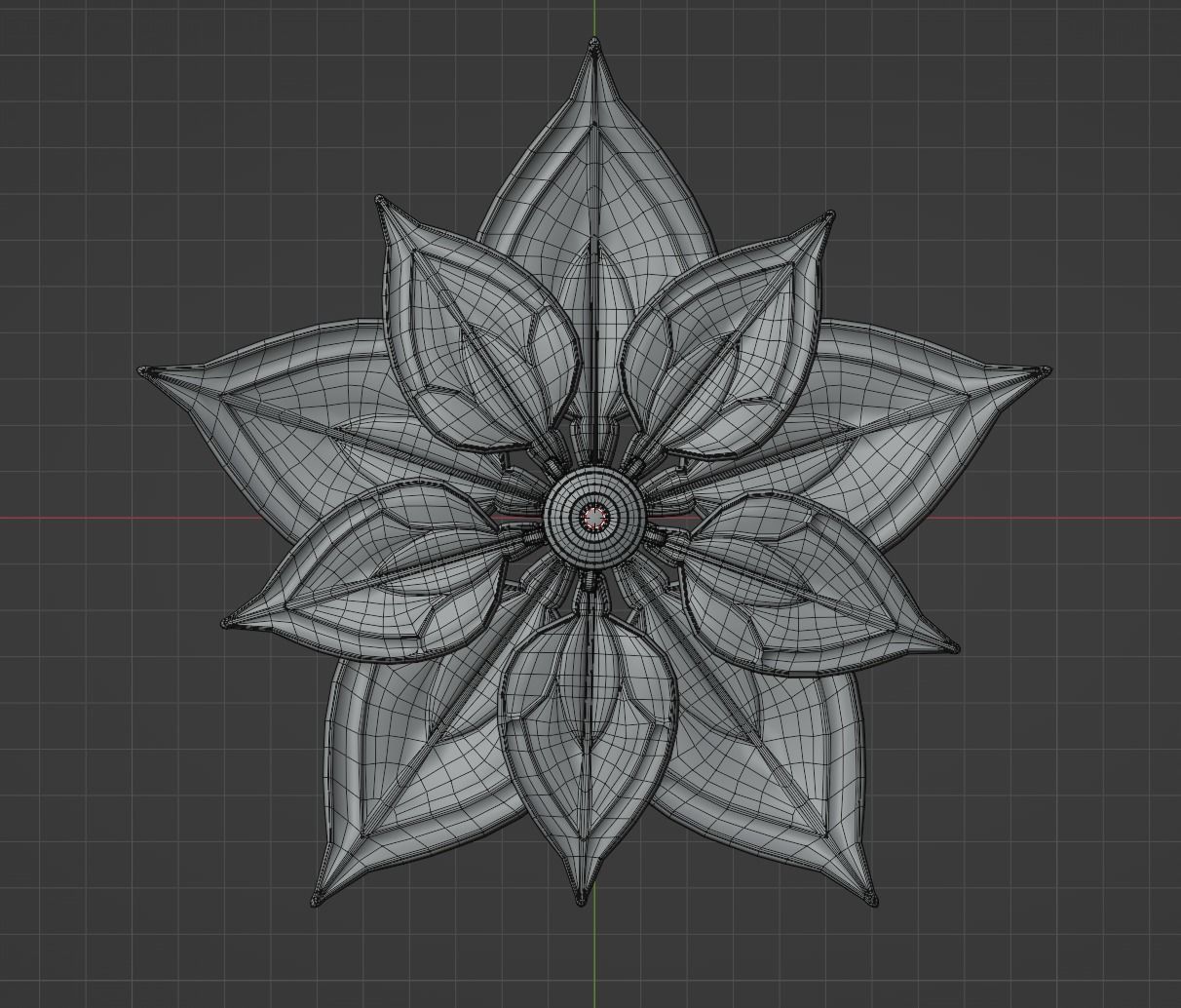 Jhin lol metal flower trap 3D-Model 3D model_7