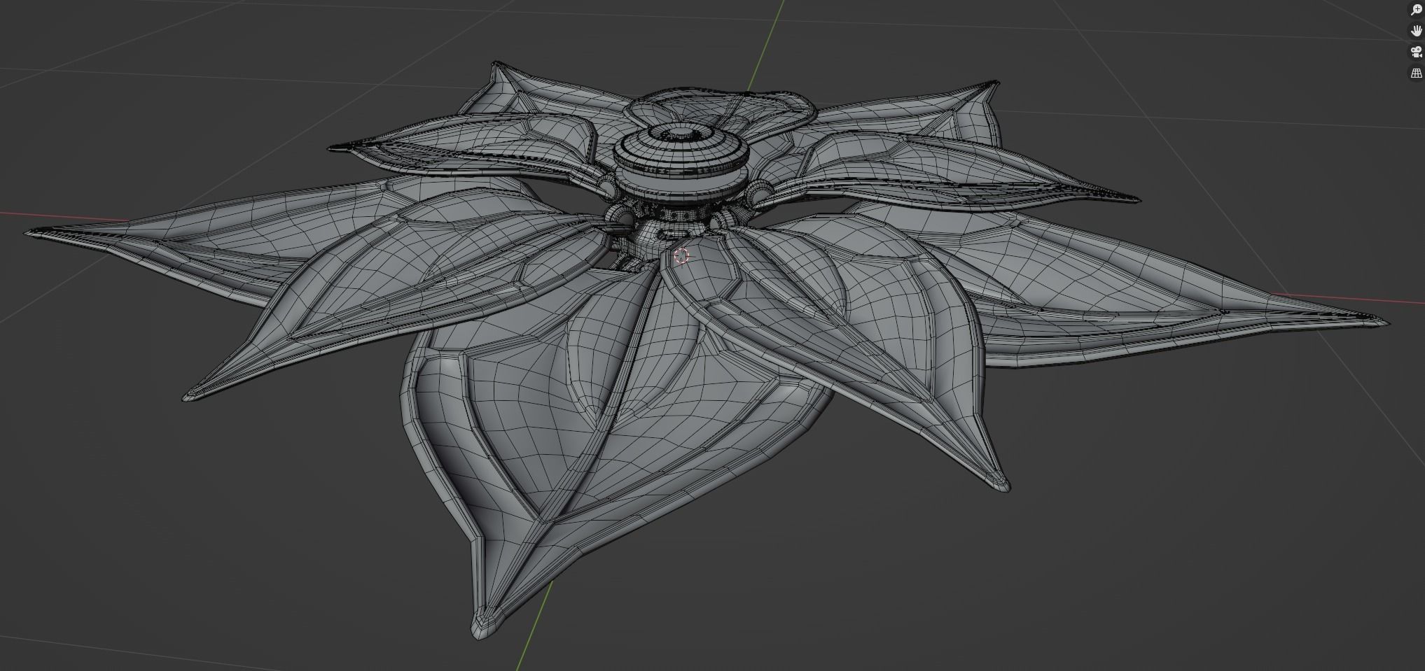 Jhin lol metal flower trap 3D-Model 3D model_8