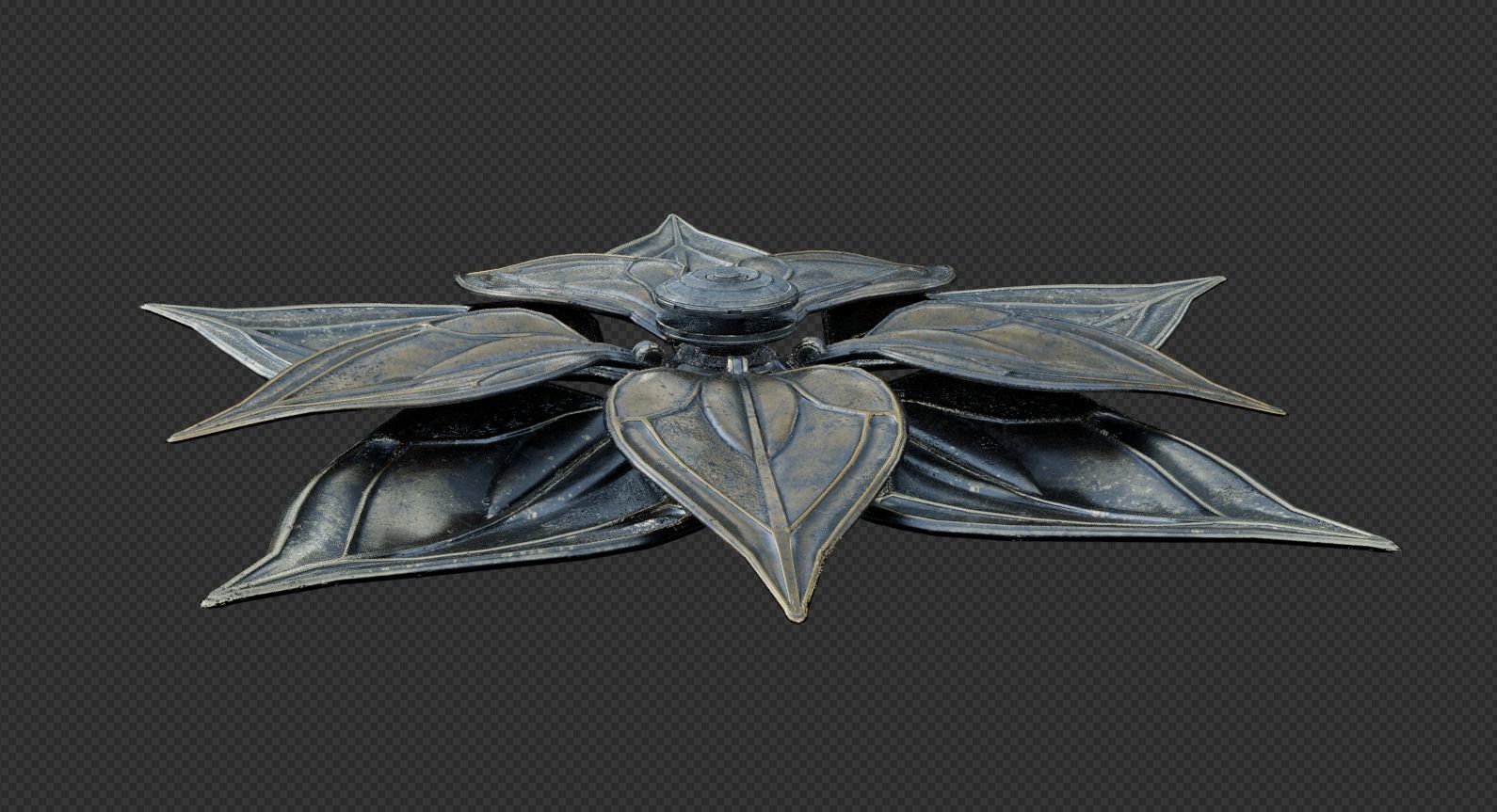 Jhin lol metal flower trap 3D-Model 3D model_5