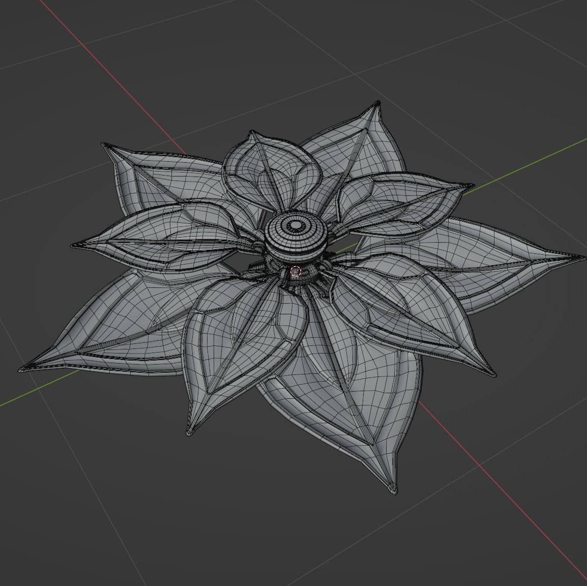 Jhin lol metal flower trap 3D-Model 3D model_9