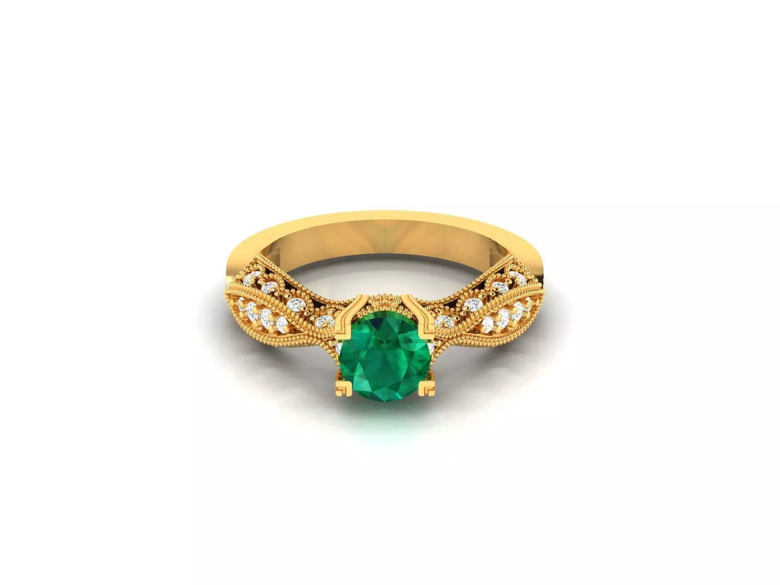 Solitaire Women Engagement Wedding Ring 3dm Render Detail 3D print model