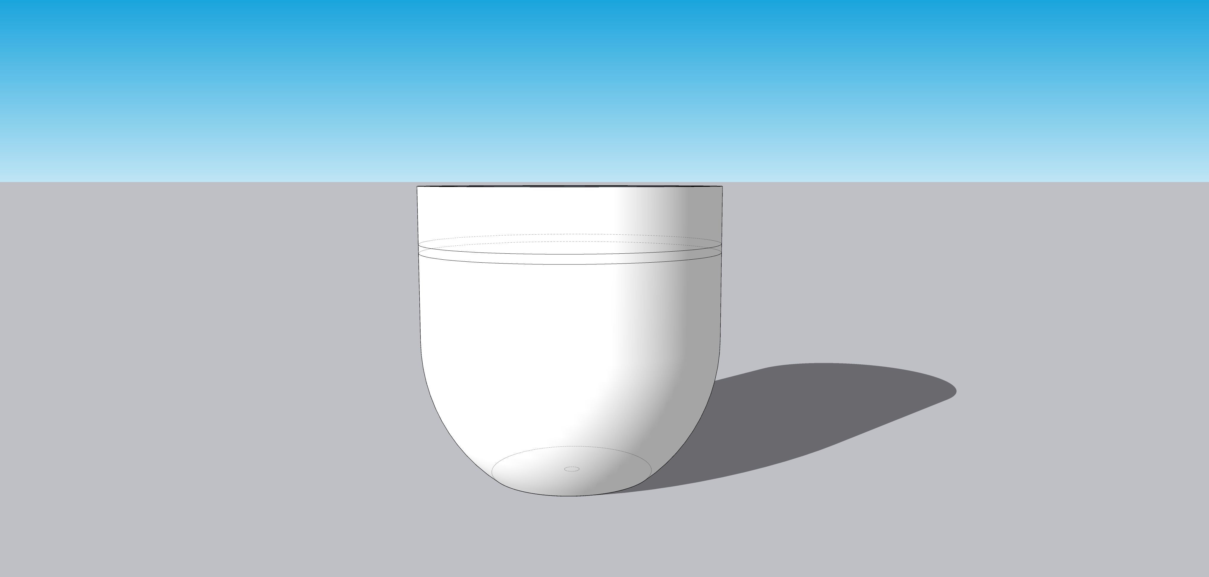 Concrete Flower Pot 3D model 3D print model_2