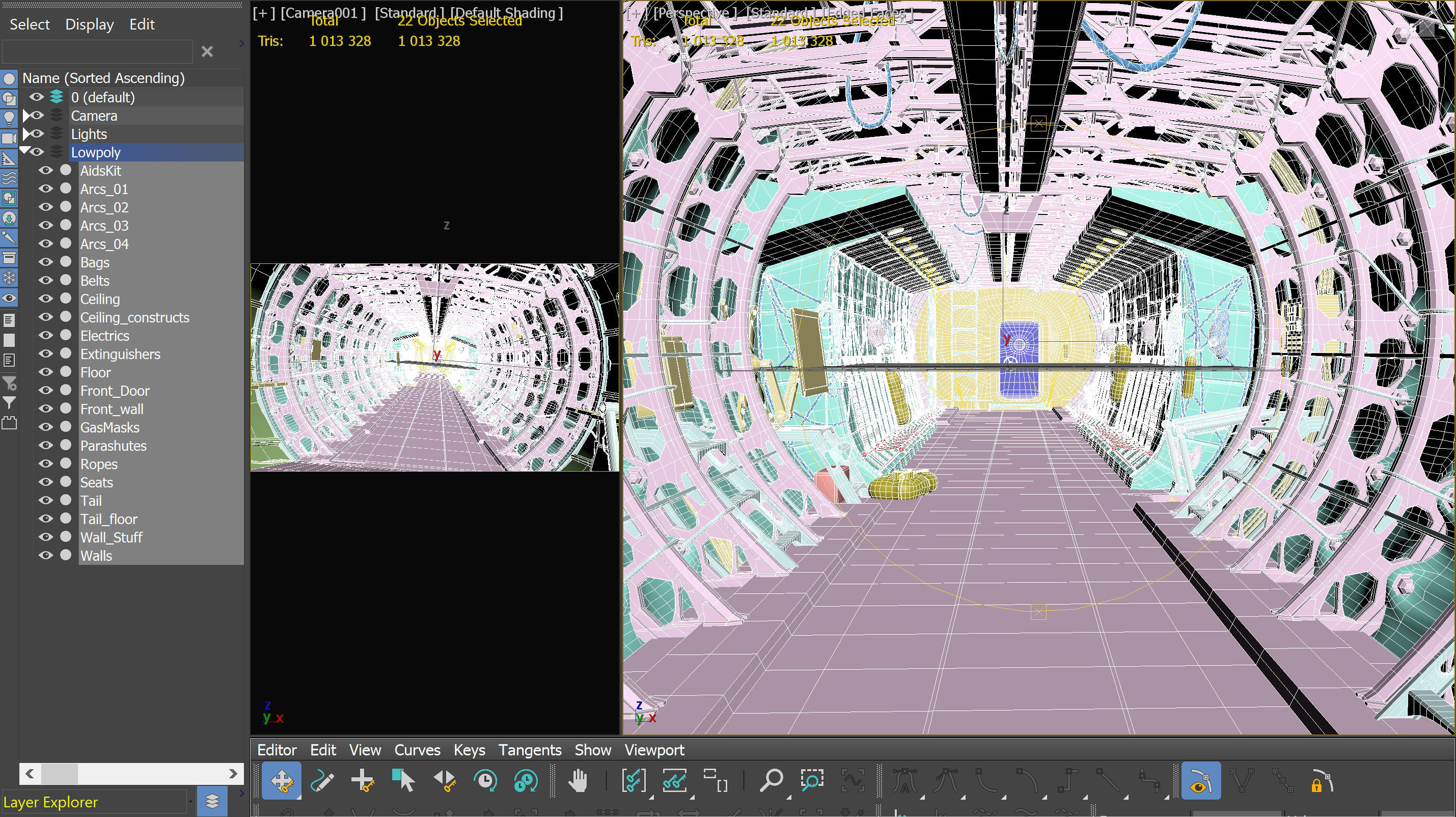 Aircraft Interior PBR Low-poly 3D model_11
