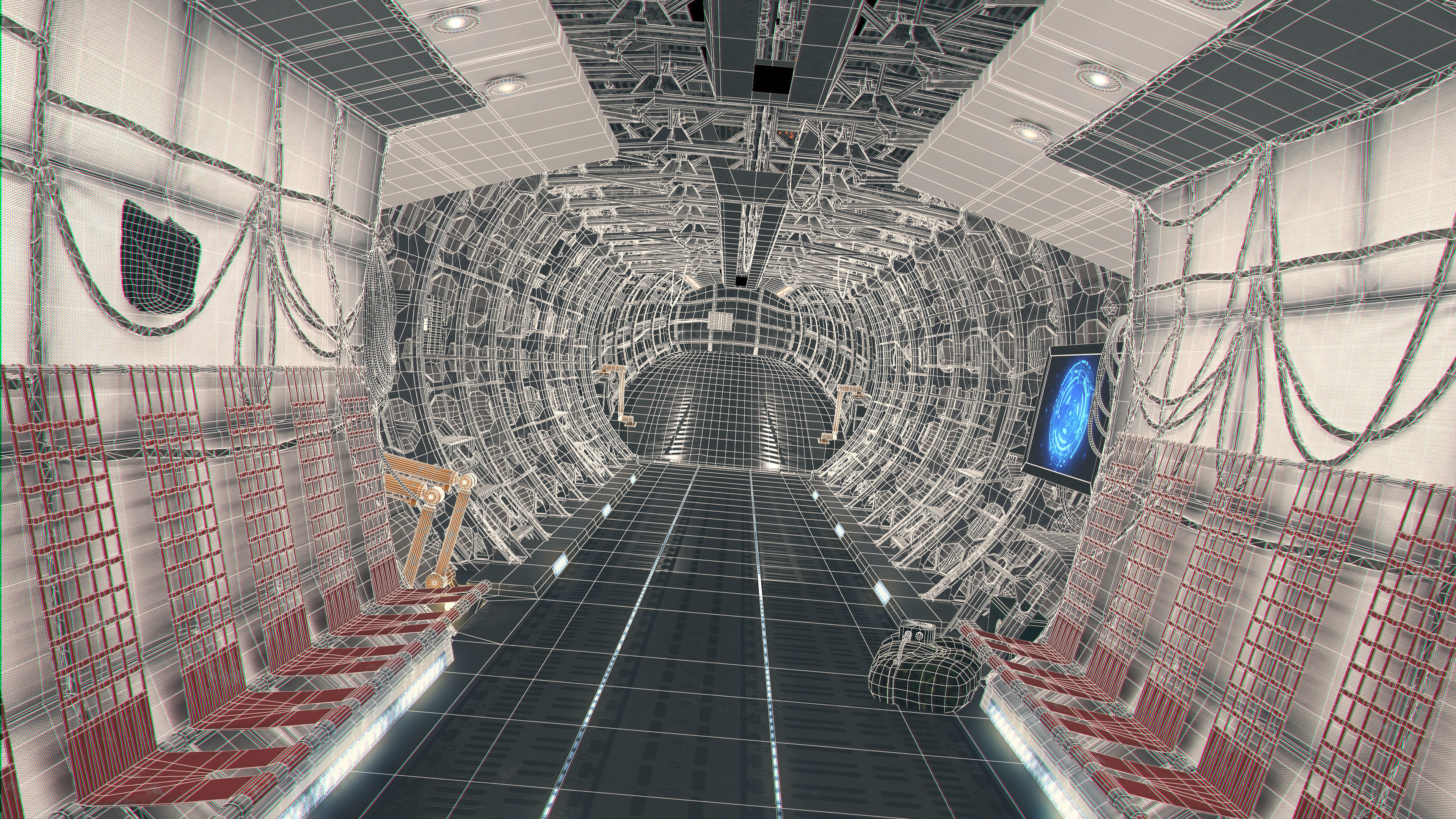Aircraft Interior PBR Low-poly 3D model_27