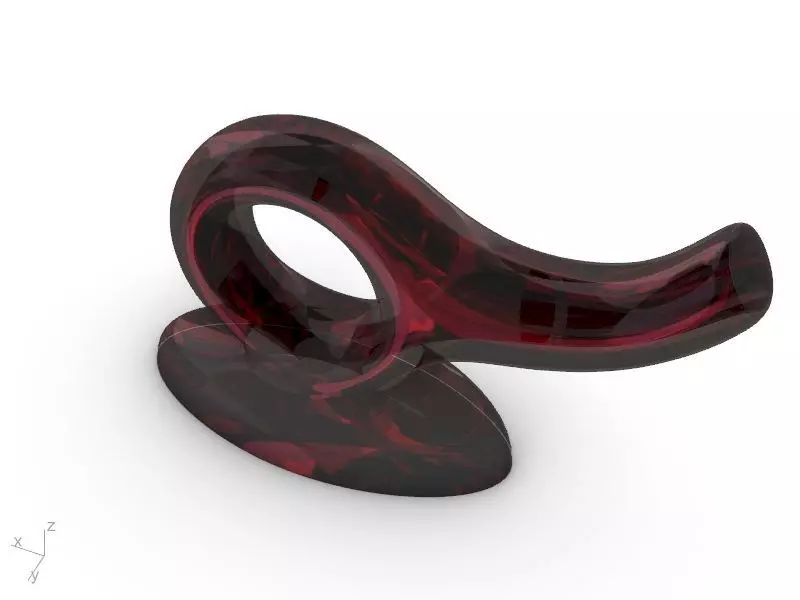 contemporary flower vase stl verified 3D print model