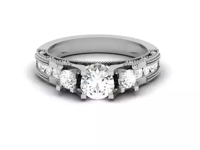 Women Engagement Wedding Princess Stone Ring 