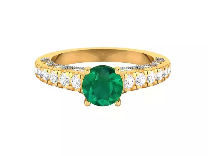 Women Engagement Wedding Ring 3dm Render Detail