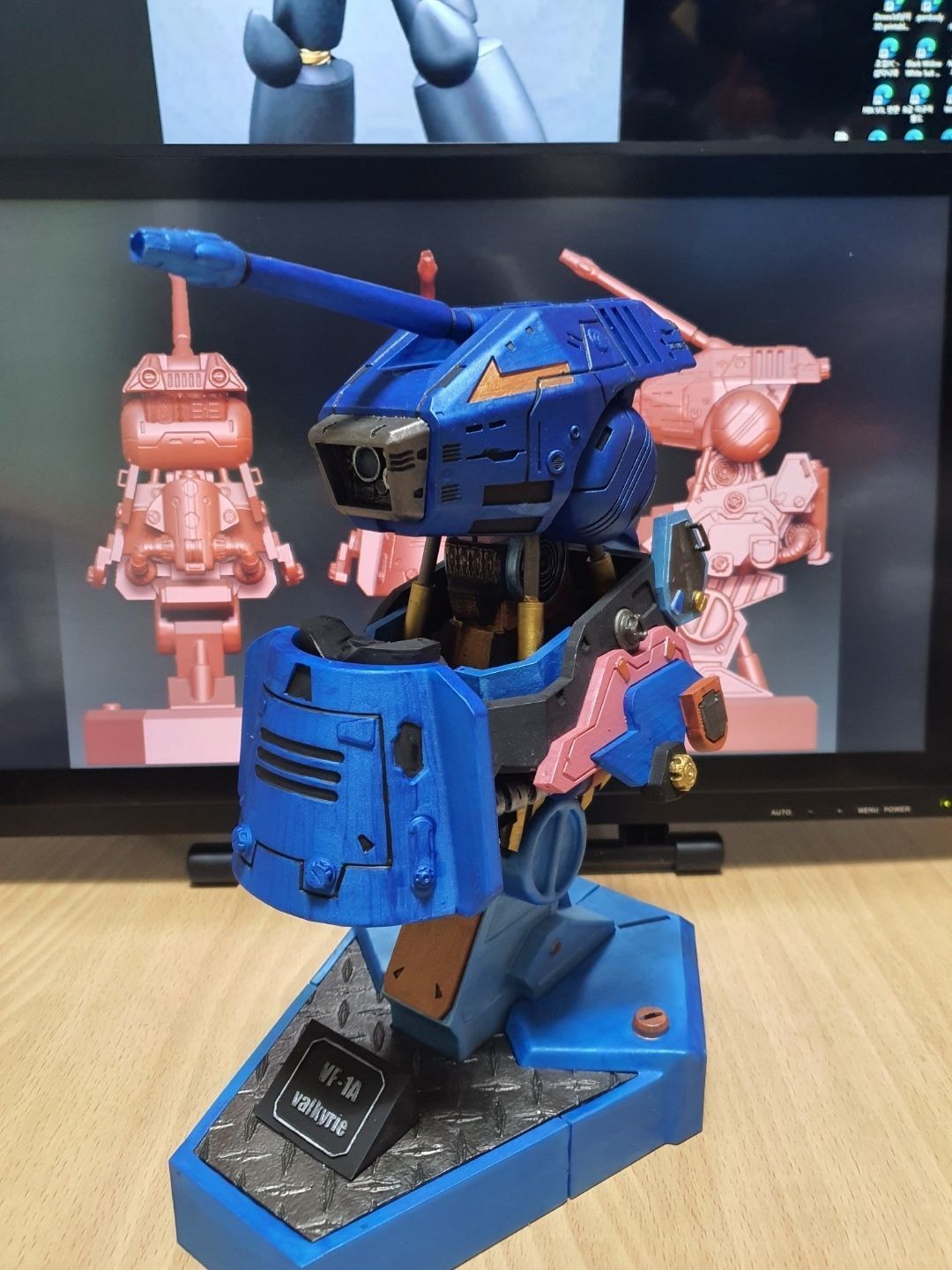 MACROSS VF-1 bust Series 3D print model_5