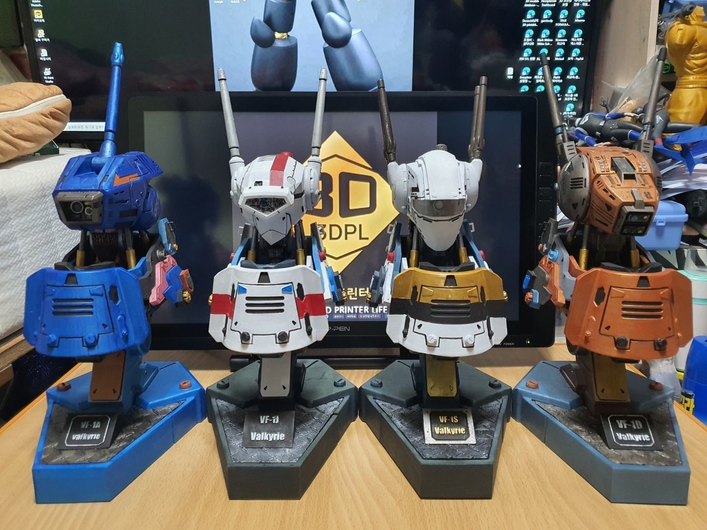 MACROSS VF-1 bust Series 3D print model_1