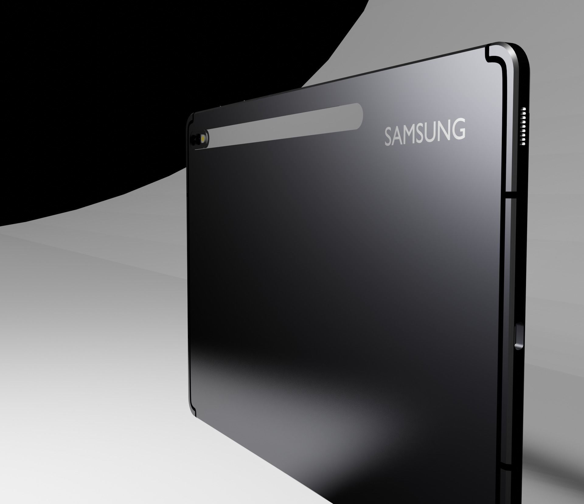 SAMSUNG GALAXY TAB S7 Low-poly 3D model_6