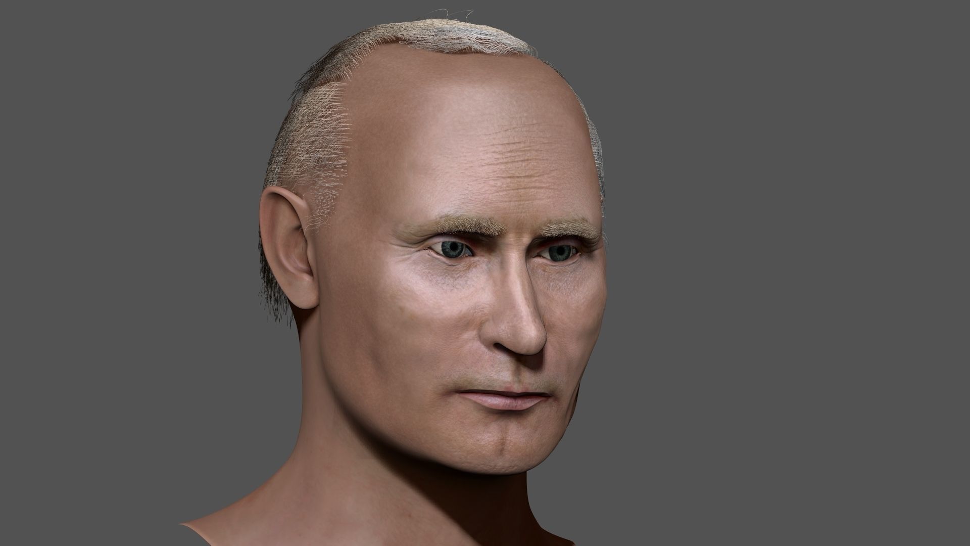 Vladimir Putin zbrush 3D Character design 3D model 3D model_3