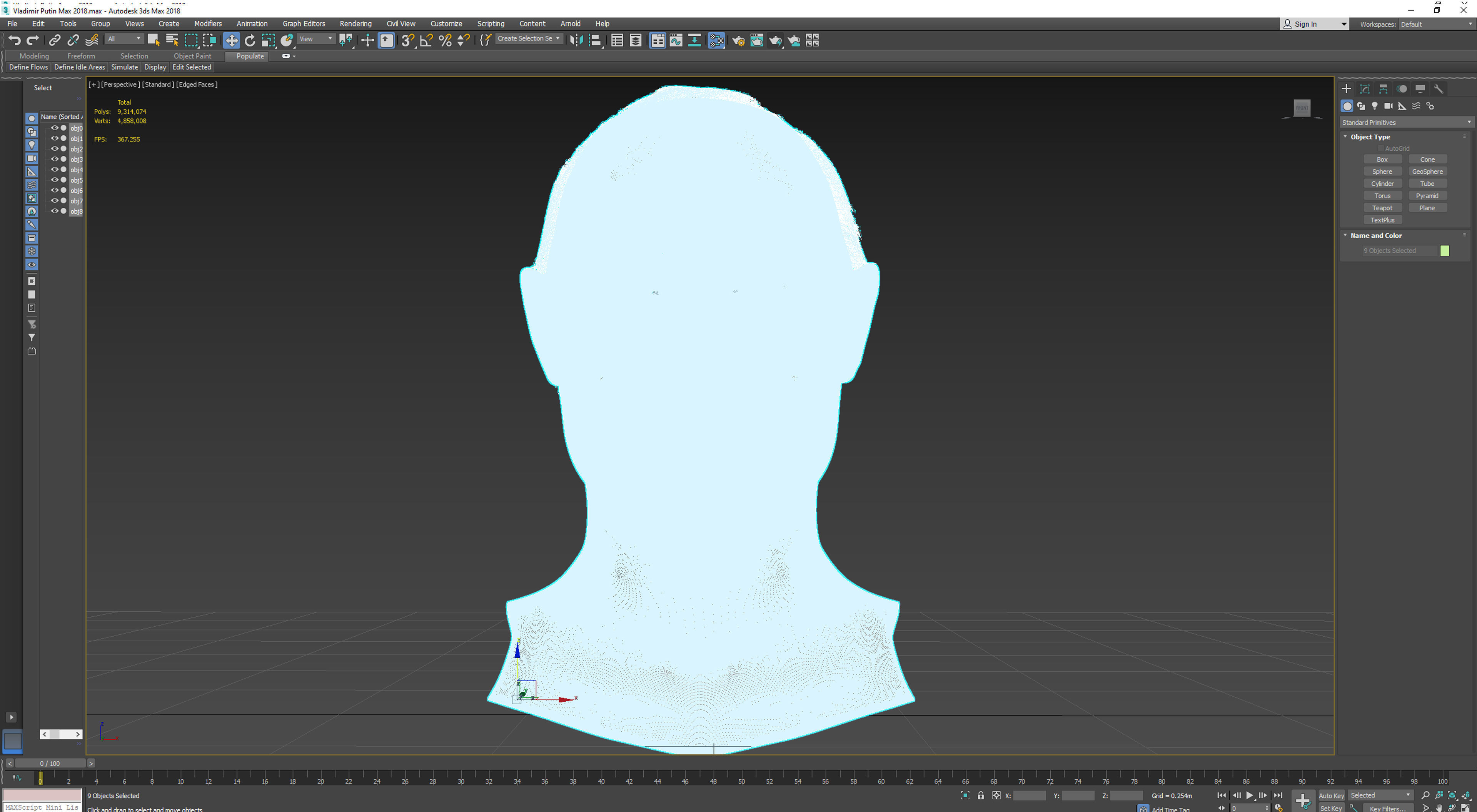 Vladimir Putin zbrush 3D Character design 3D model 3D model_15