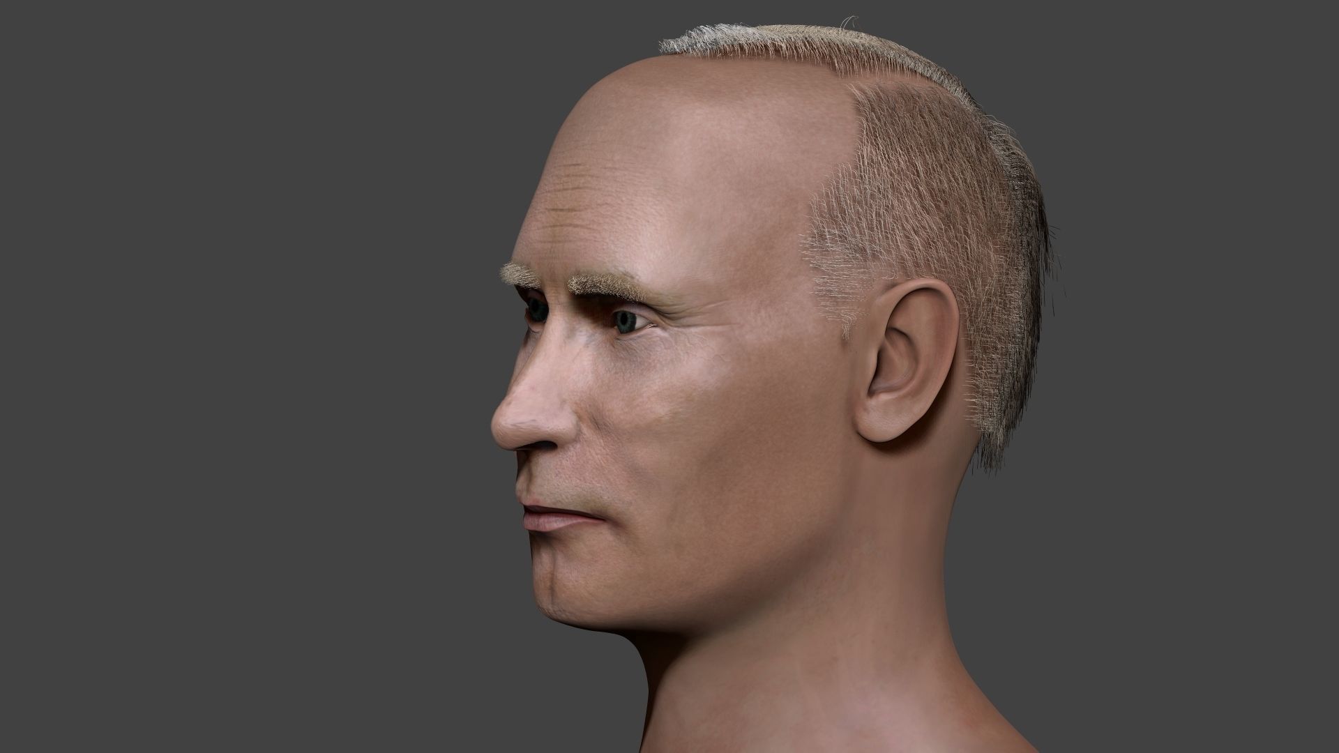 Vladimir Putin zbrush 3D Character design 3D model 3D model_12