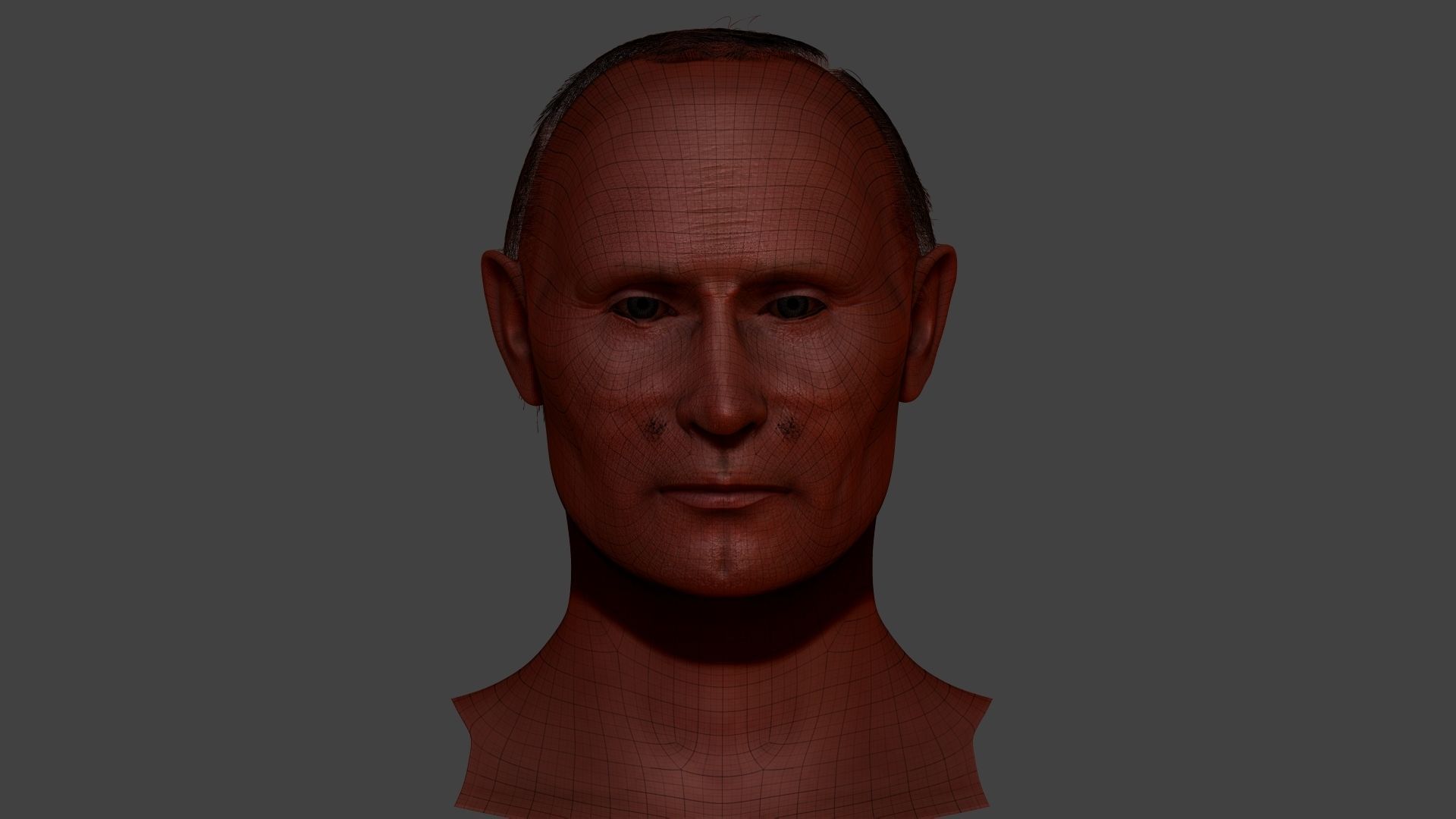 Vladimir Putin zbrush 3D Character design 3D model 3D model_9