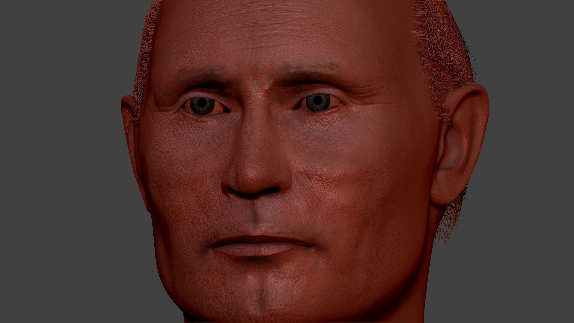 Vladimir Putin zbrush 3D Character design 3D model 3D model_11