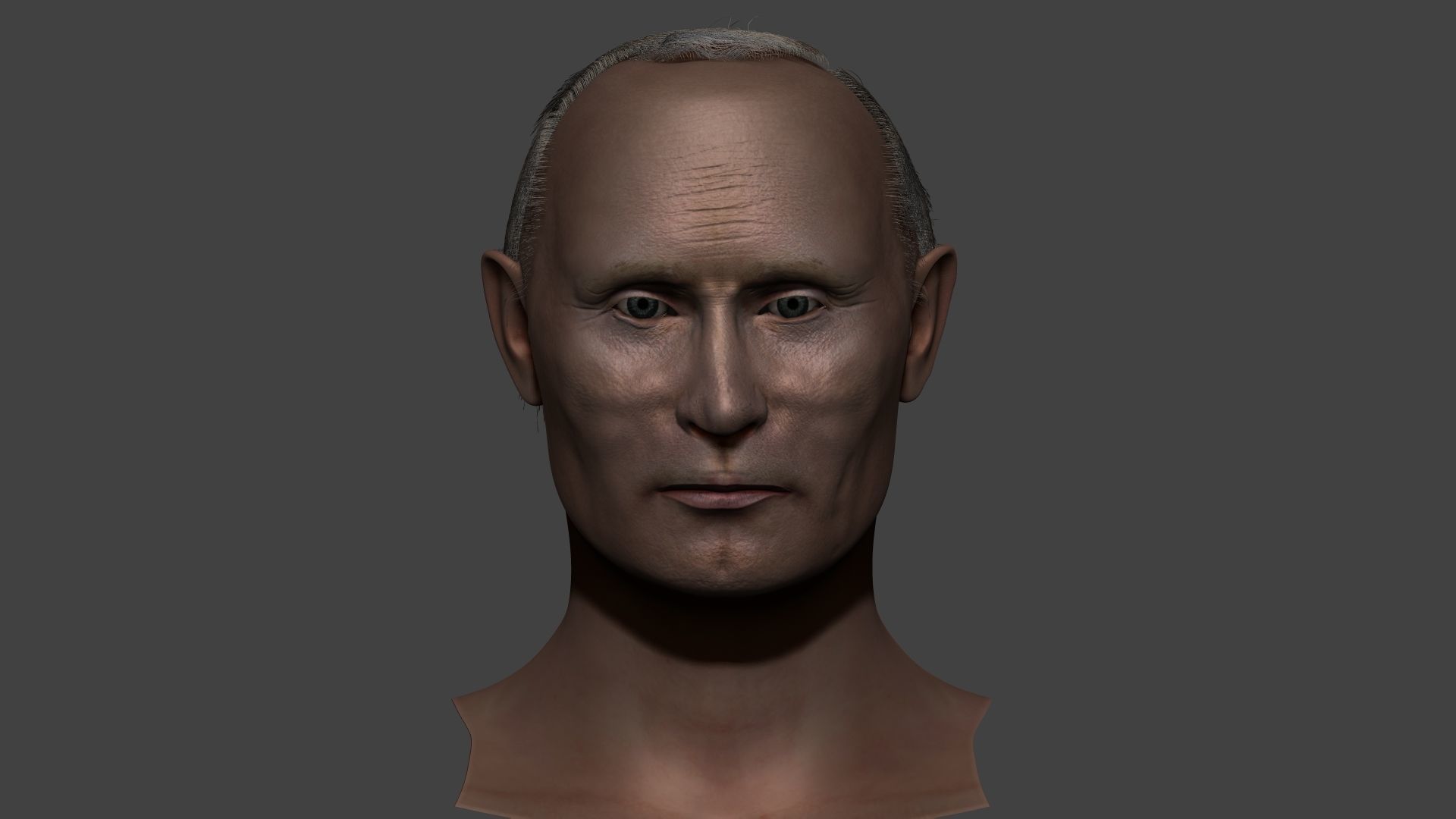 Vladimir Putin zbrush 3D Character design 3D model 3D model_10