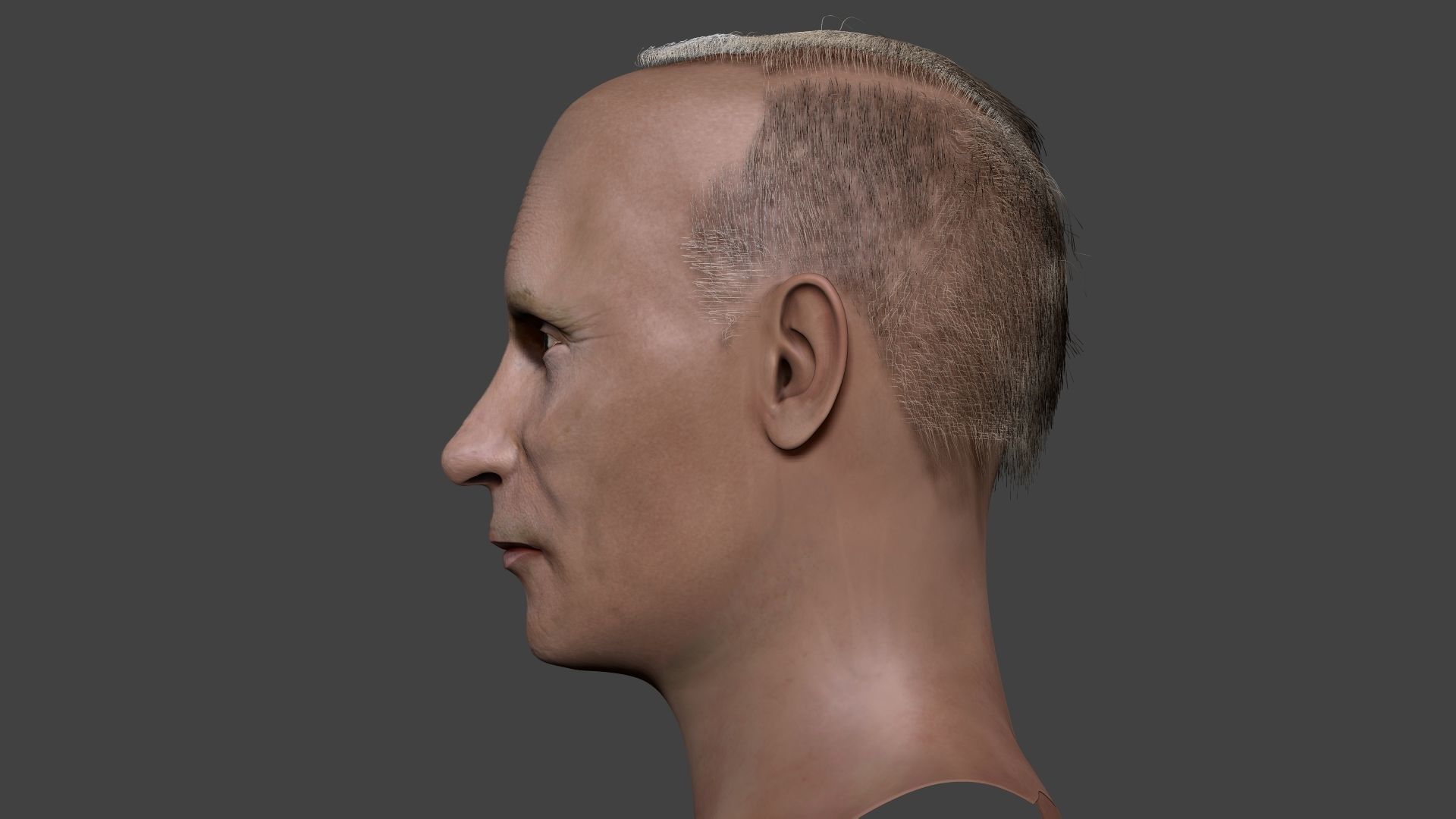 Vladimir Putin zbrush 3D Character design 3D model 3D model_5