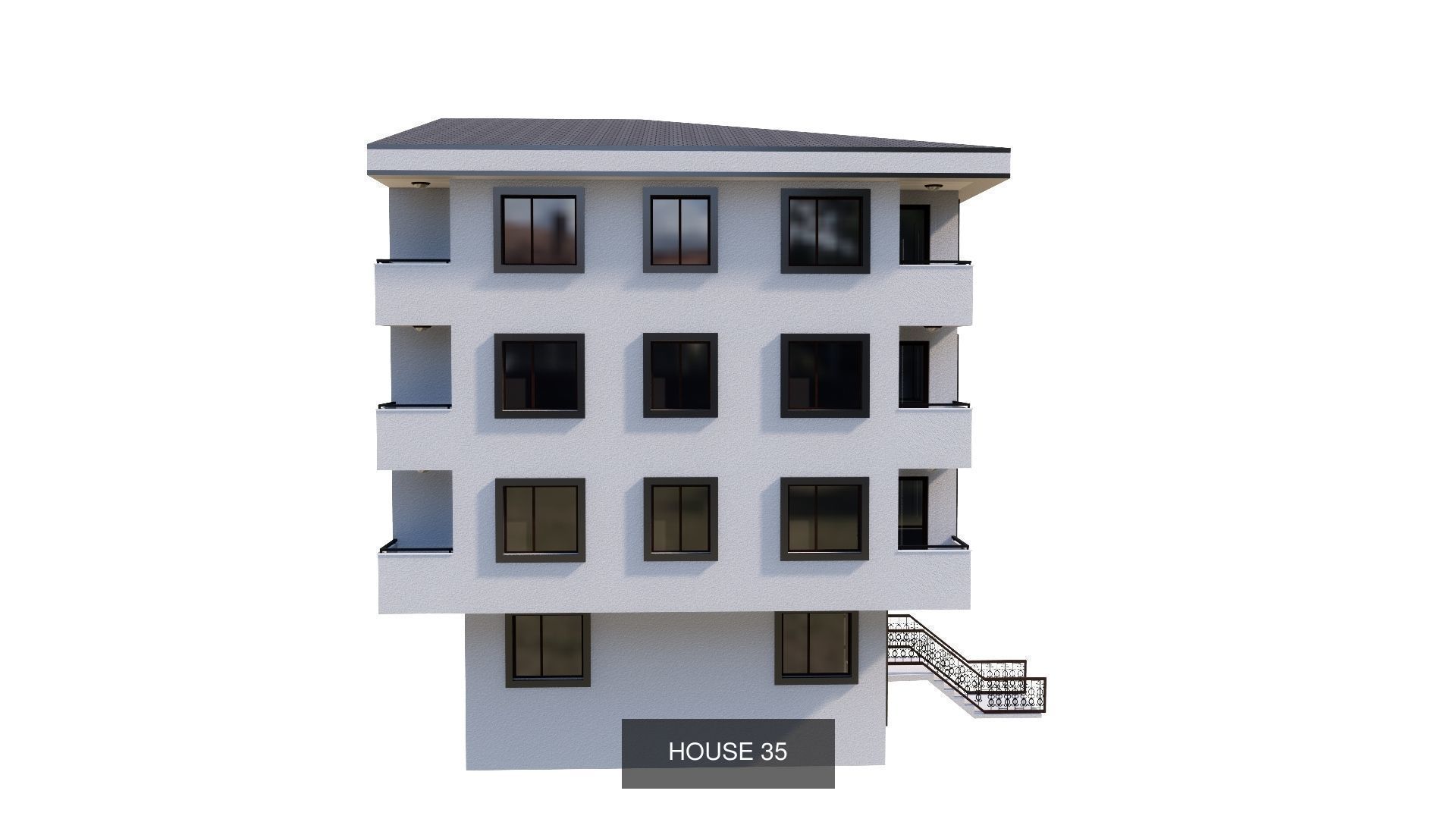 ISTANBUL HOUSES- 149 HOUSES 3D Model Collection_86