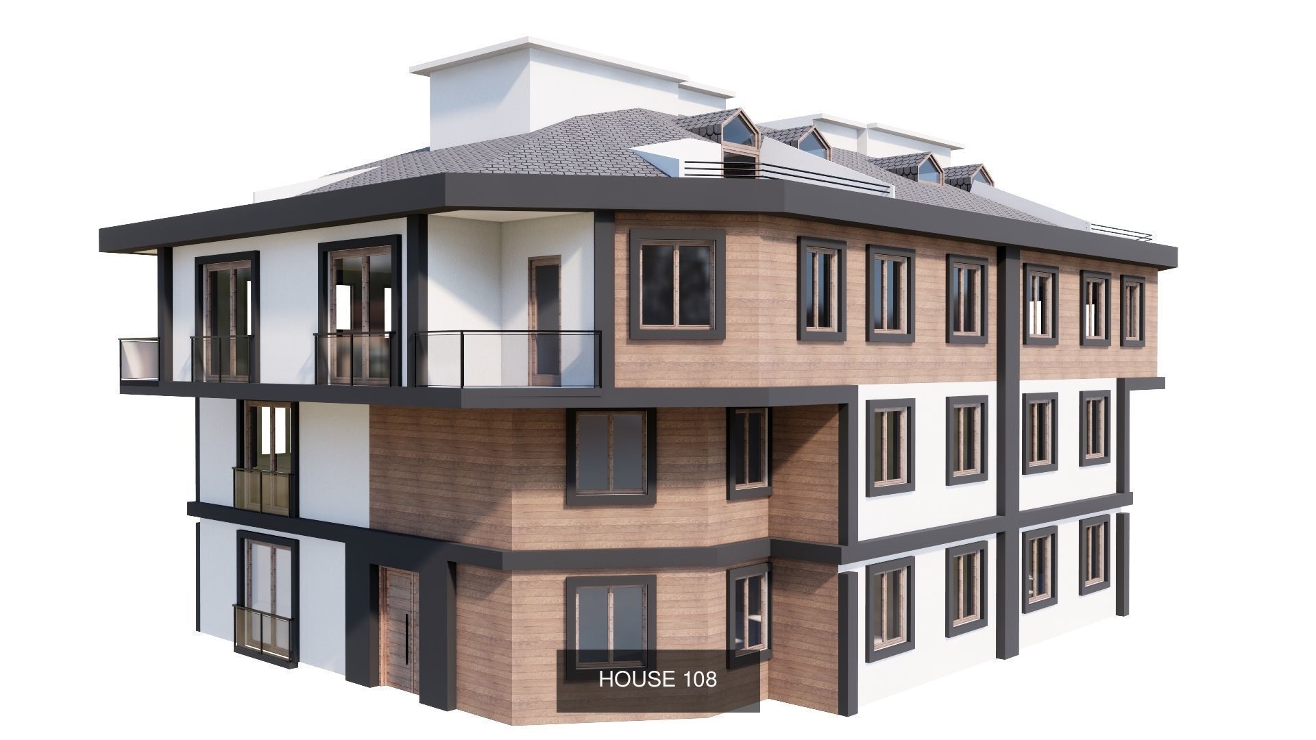 ISTANBUL HOUSES- 149 HOUSES 3D Model Collection_156