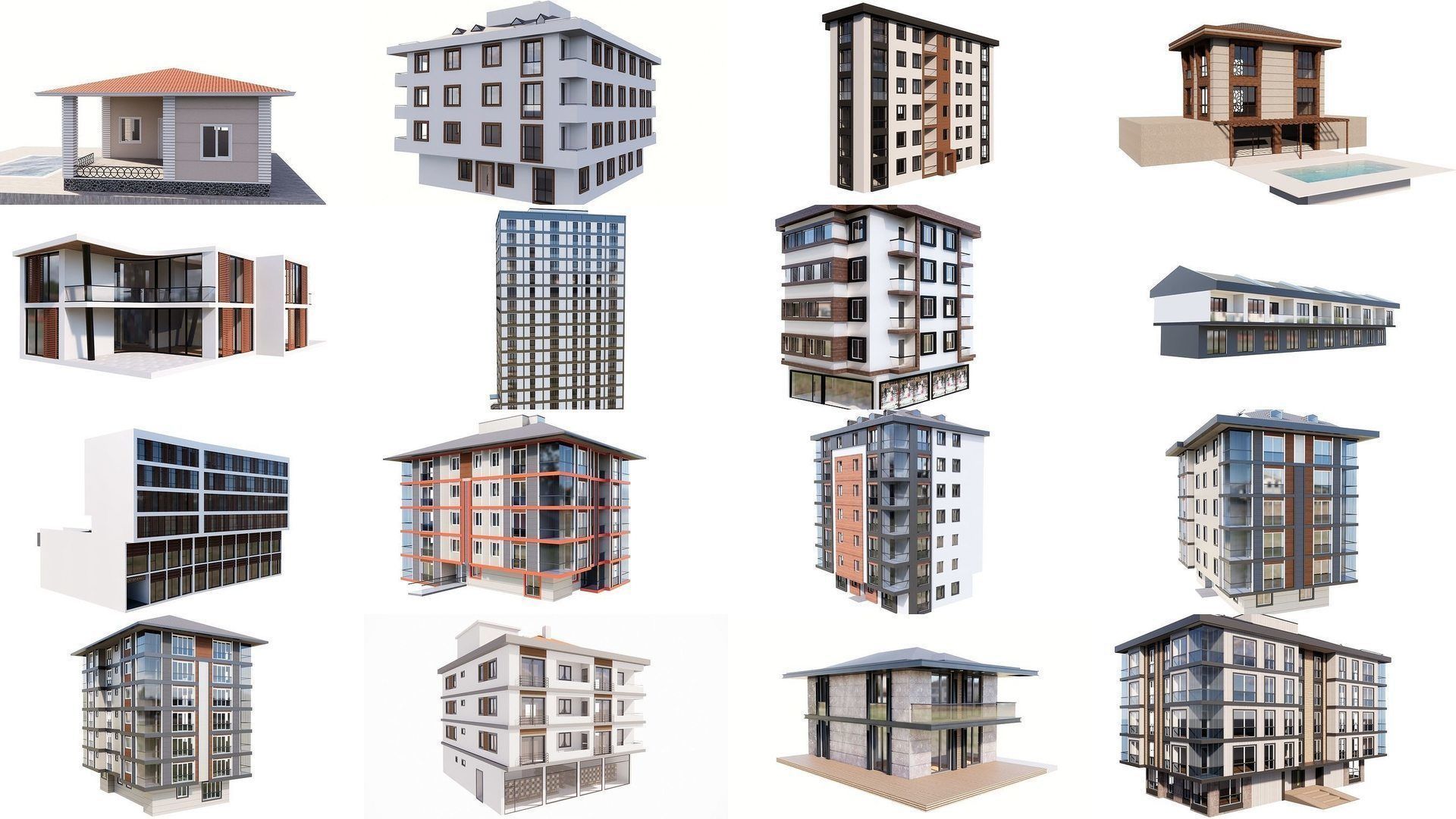 ISTANBUL HOUSES- 149 HOUSES 3D Model Collection_48
