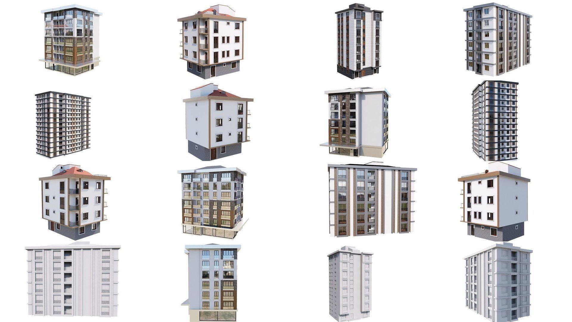 ISTANBUL HOUSES- 149 HOUSES 3D Model Collection_52