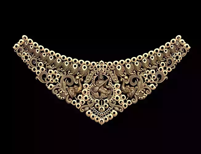 Indian God Necklace Set 34 3D print model